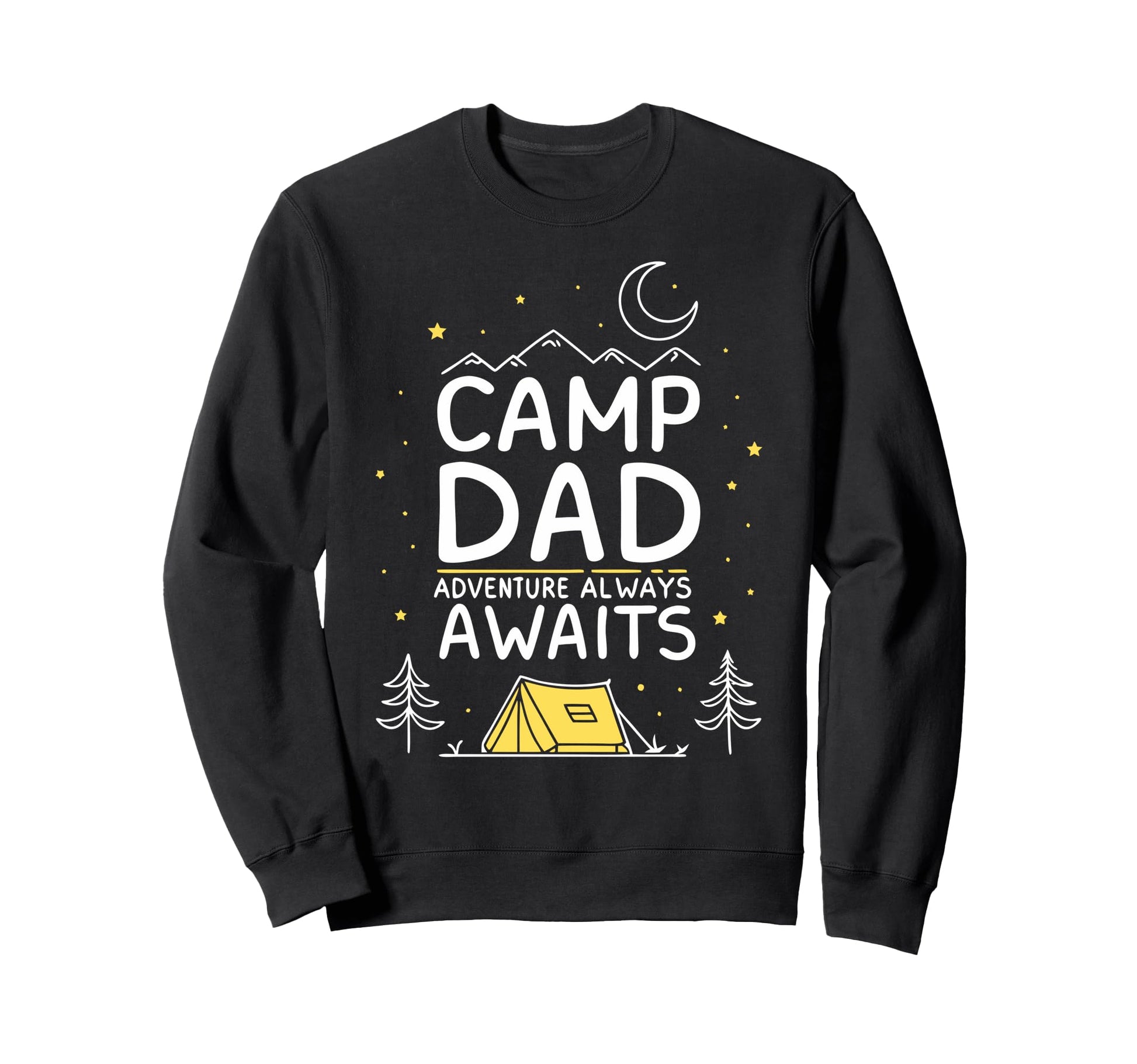 Fathers Day Camping Outdoorsy Dads Sweatshirt - Minimalist Print Unisex - T-Shirt, Sweatshirt, Hoodie