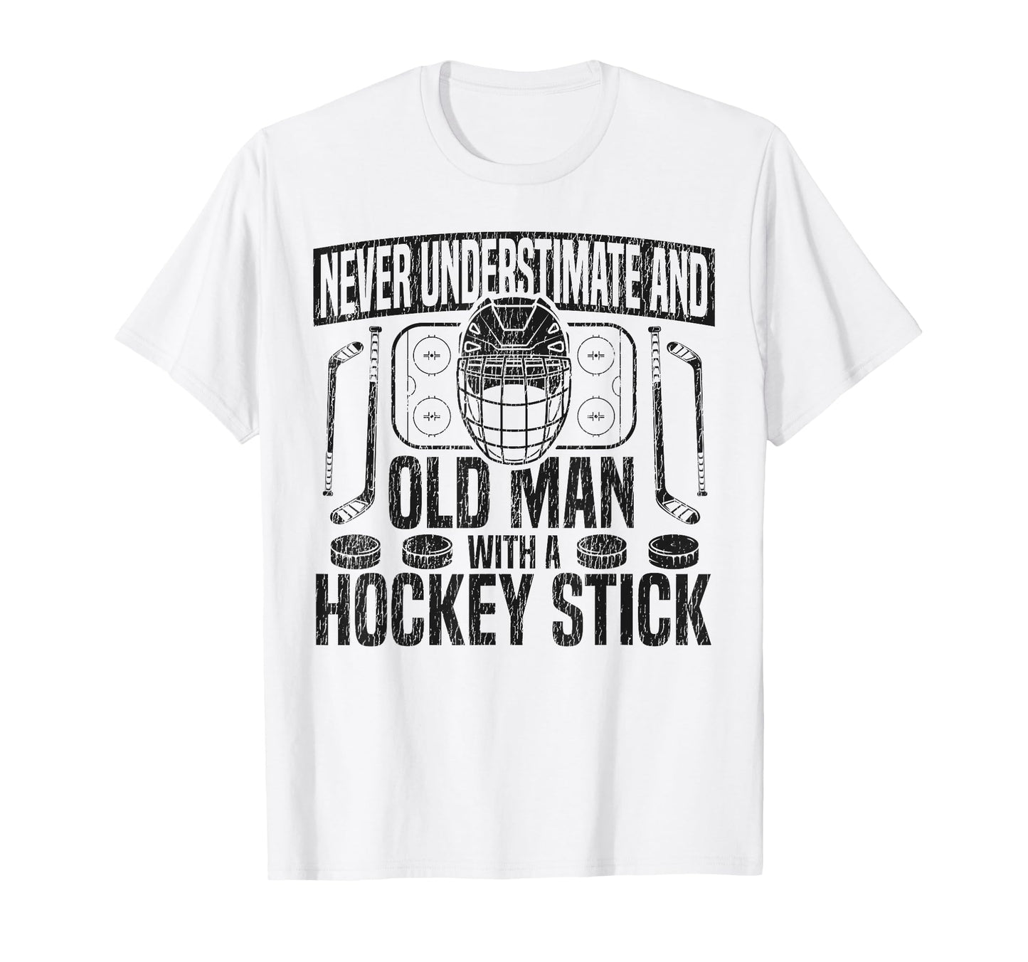 Ice Hockey Dad Father Never T-Shirt - Aesthetic Graphic Men Women - T-Shirt, Sweatshirt, Hoodie