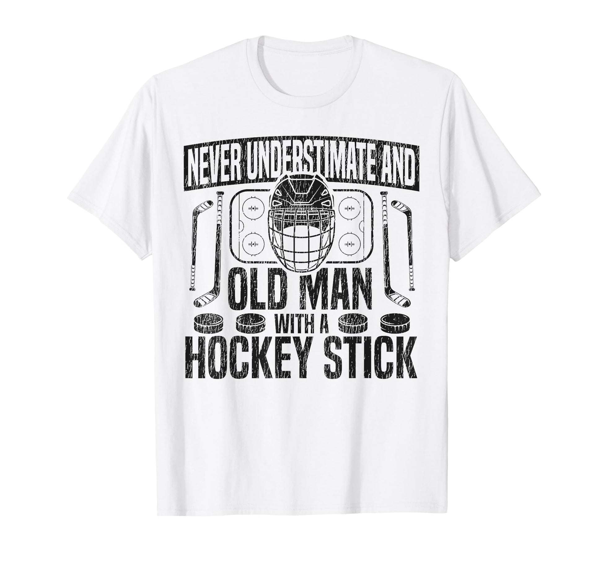 Ice Hockey Dad Father Never T-Shirt - Aesthetic Graphic Men Women - T-Shirt, Sweatshirt, Hoodie