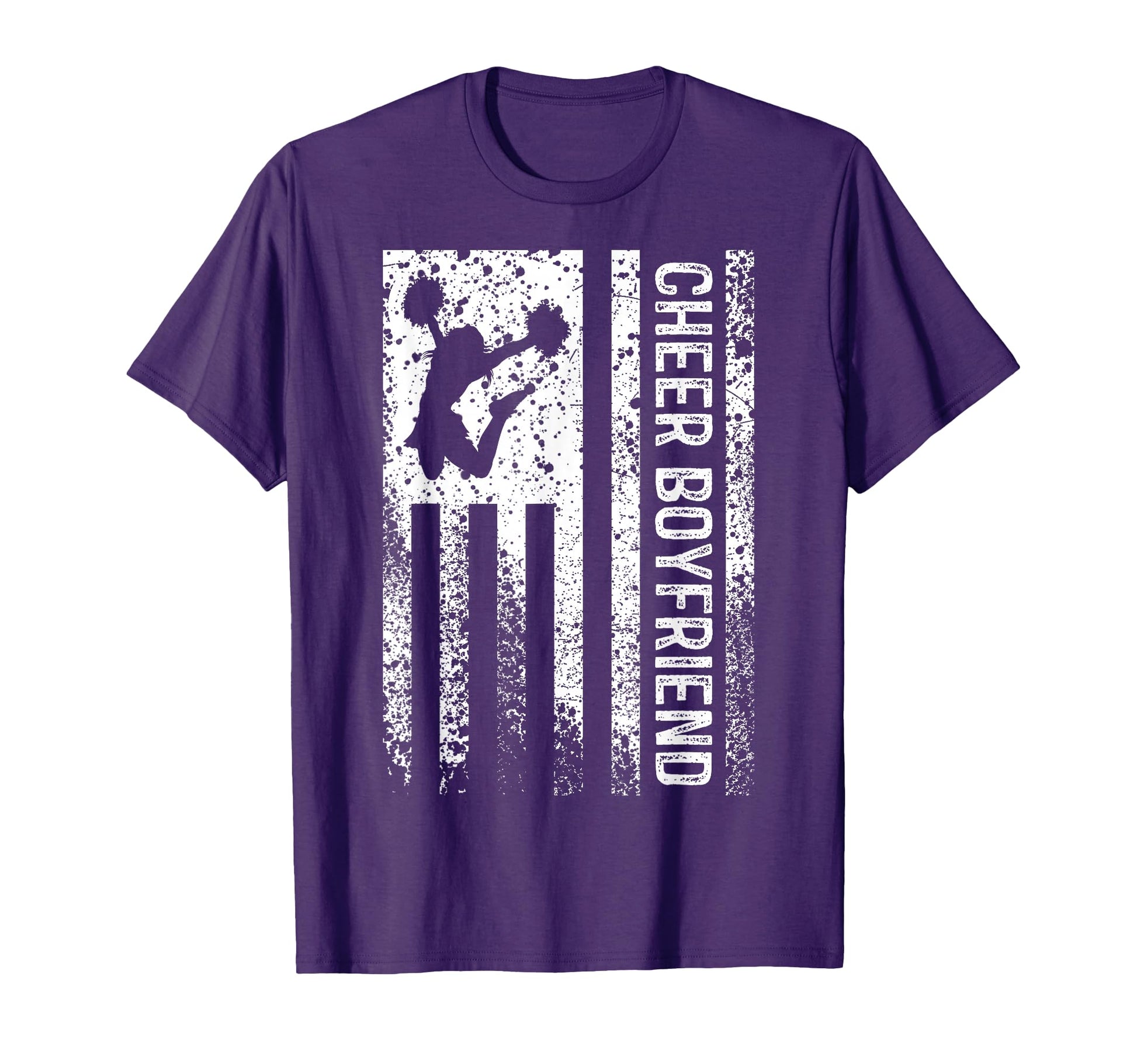 Cheer Boyfriend American Flag Bf T-Shirt - Aesthetic Graphic for Adults - T-Shirt, Sweatshirt, Hoodie