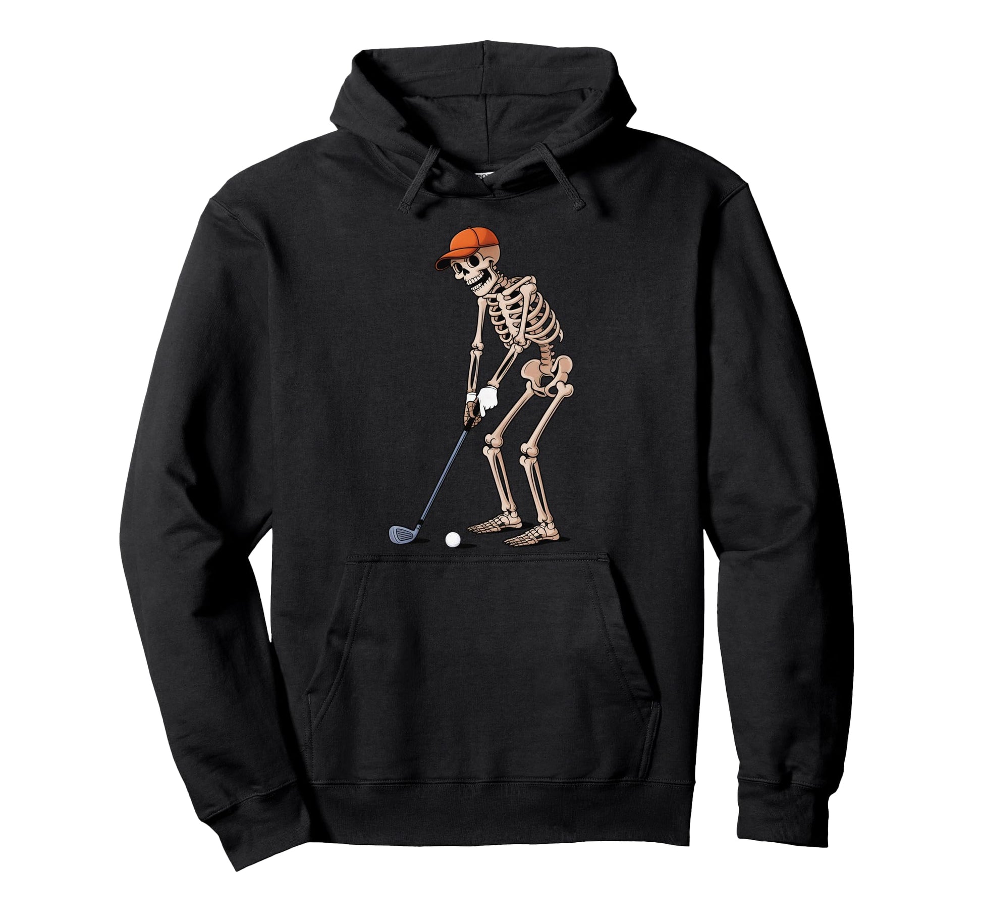 Funny Skeleton Golf Player Golfer Dad Hoodie - Unique Graphic for Adults - T-Shirt, Sweatshirt, Hoodie