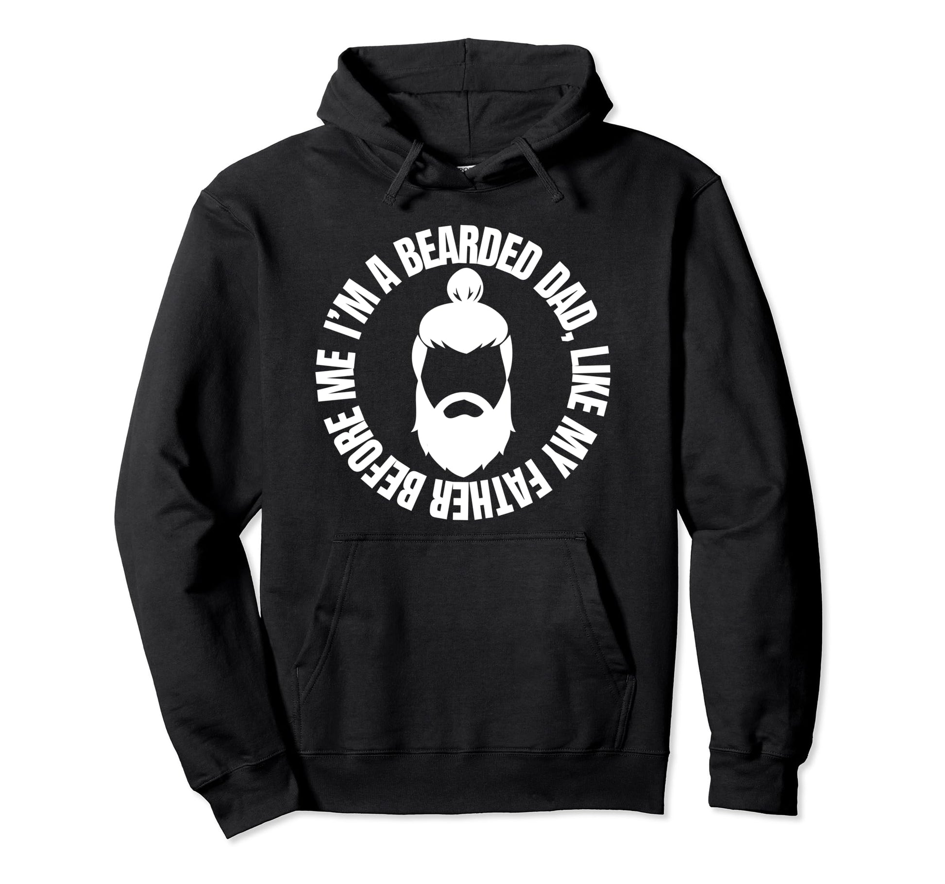Funny Beard Fathers Gift Tattoo Hoodie - Aesthetic Graphic Men Women - T-Shirt, Sweatshirt, Hoodie