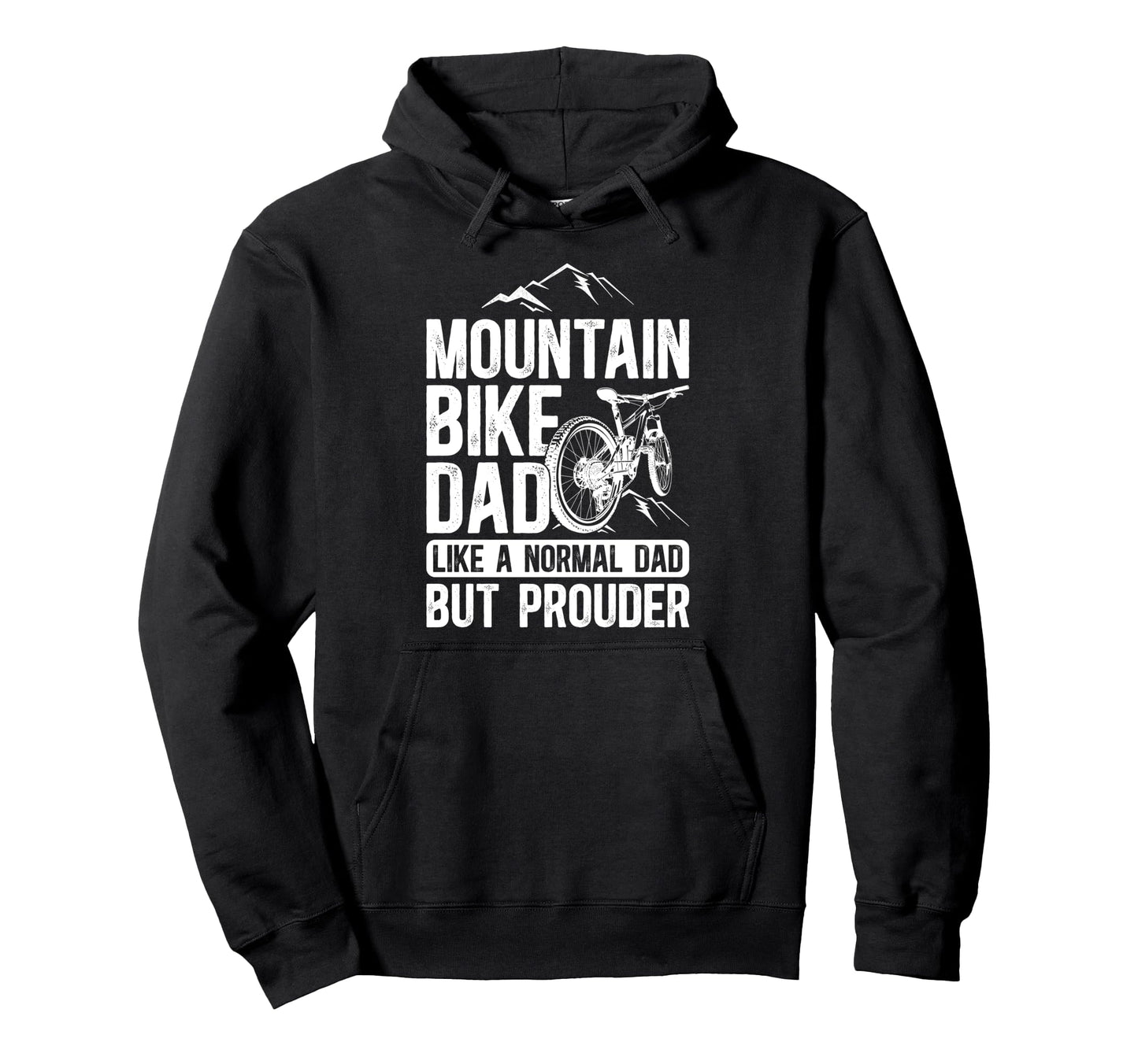 Mountain Bike Dad Mountain Biker Dad Hoodie - Minimalist Print for Adults - T-Shirt, Sweatshirt, Hoodie