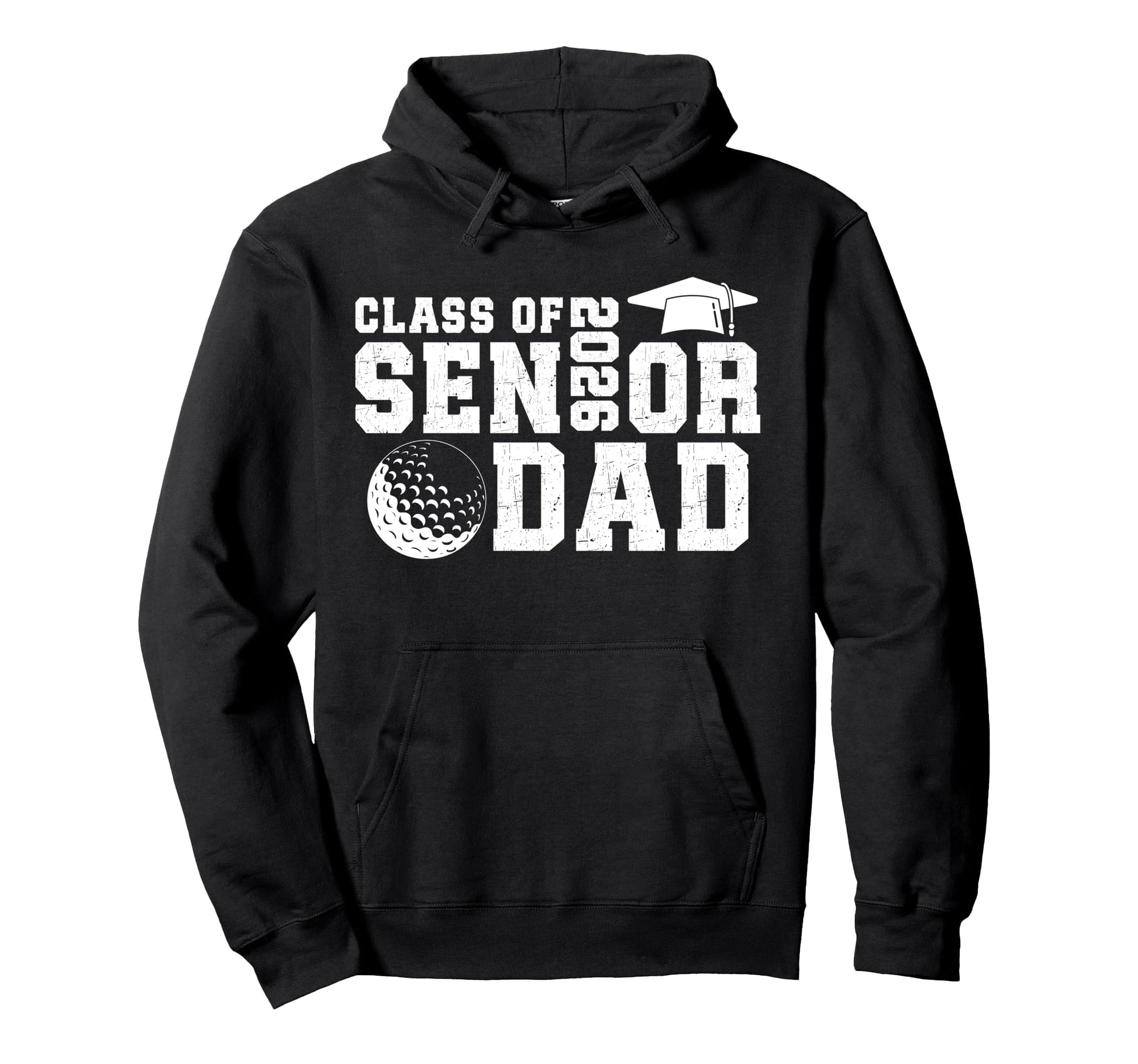 Golf Senior Dad Class 2026 Senior Hoodie - Minimalist Print for Adults - T-Shirt, Sweatshirt, Hoodie