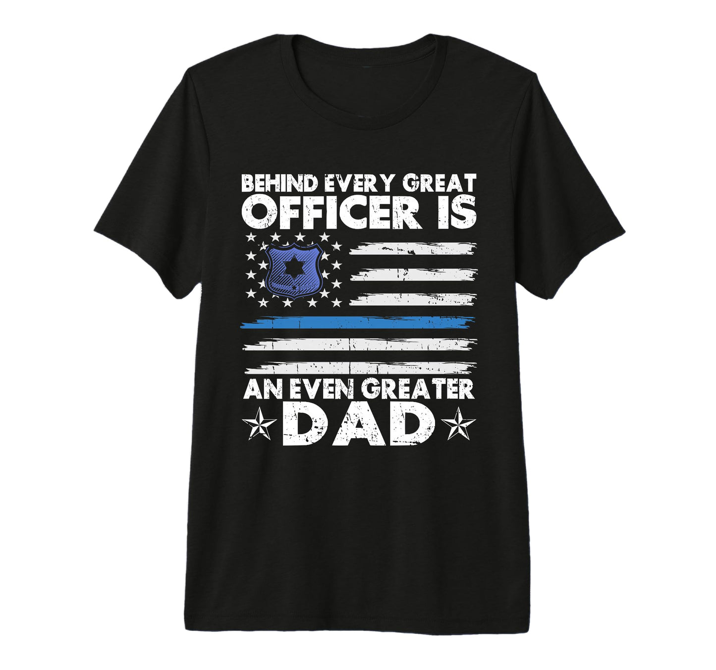 Behind Every Great Officer Is Even T-Shirt - Unique Graphic Men Women - T-Shirt, Sweatshirt, Hoodie