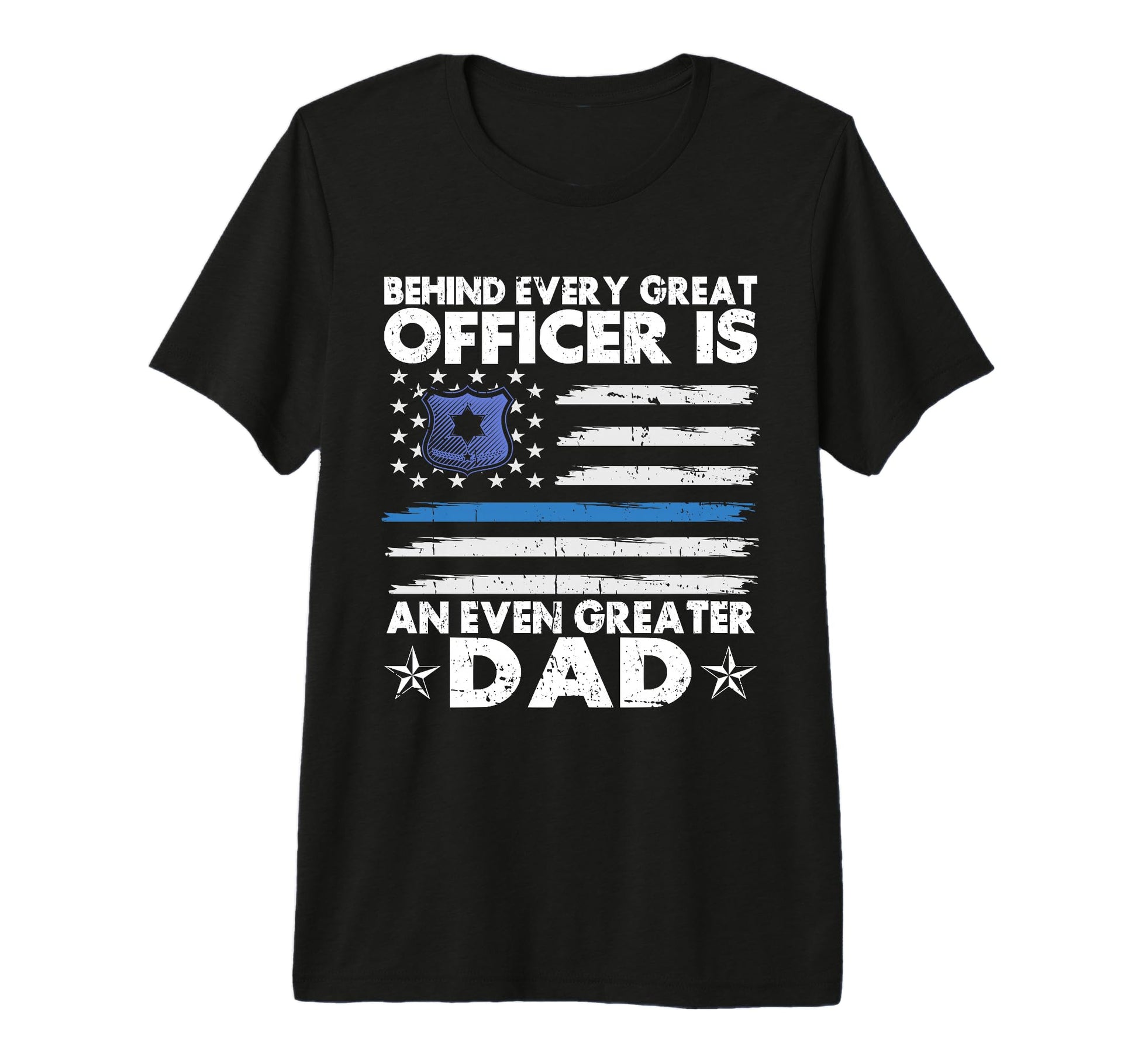 Behind Every Great Officer Is Even T-Shirt - Unique Graphic Men Women - T-Shirt, Sweatshirt, Hoodie