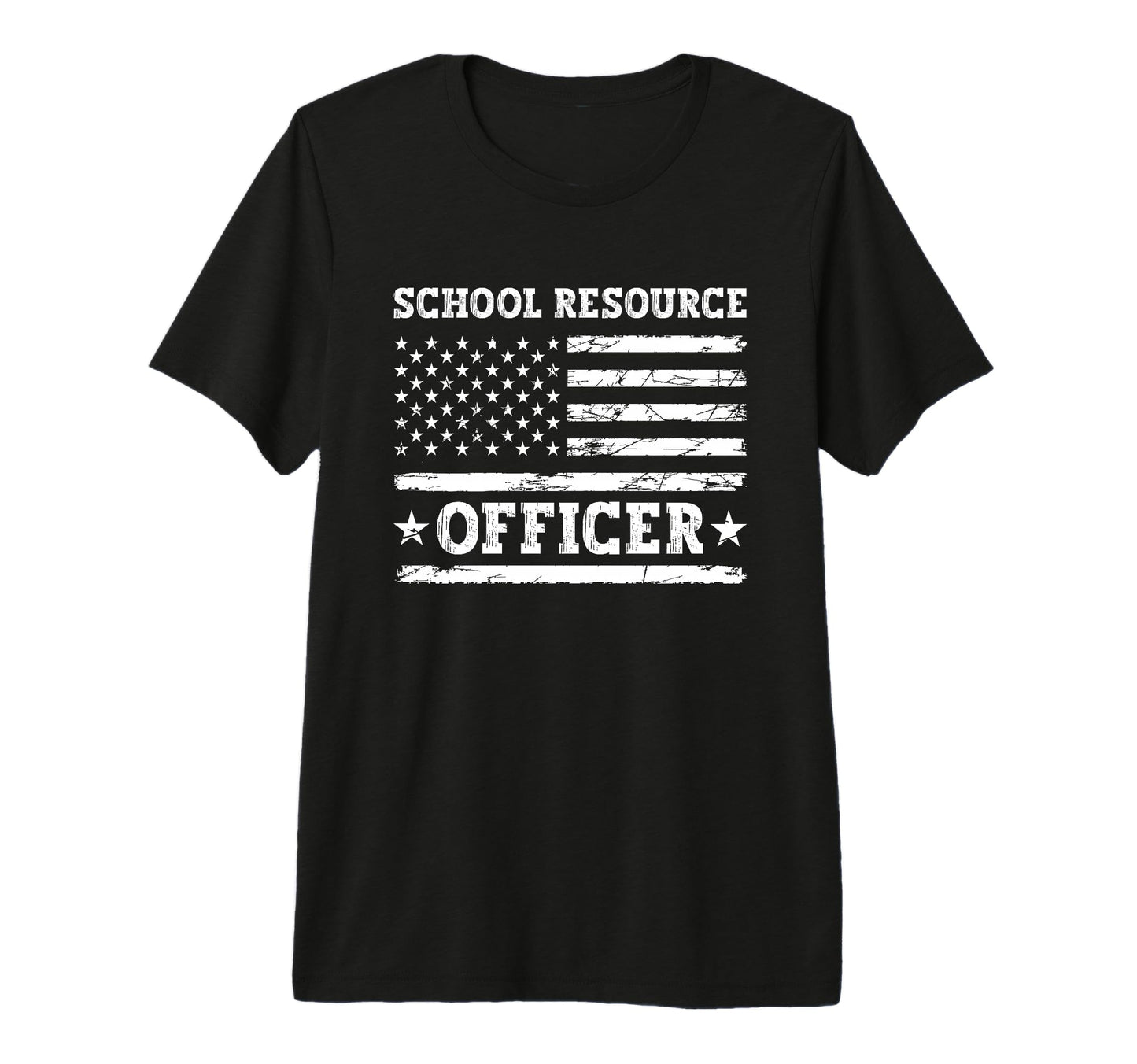 Sro School Resource Officer Usa Flag T-Shirt - Streetwear Style Unisex - T-Shirt, Sweatshirt, Hoodie