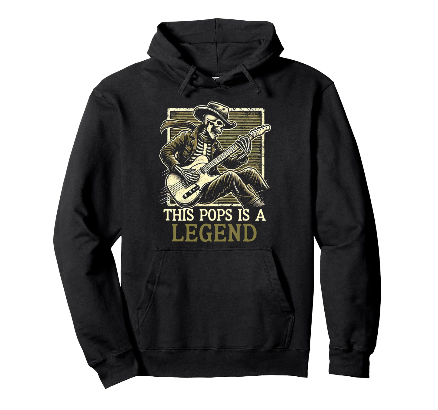 This Pops Is Legend Funny Fathers Day Hoodie - Graphic Print for Adults - T-Shirt, Sweatshirt, Hoodie