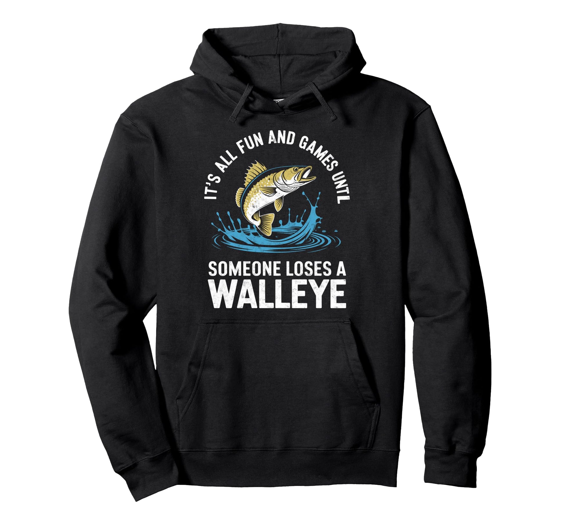 Funny Walleye Fishing Lover Fish Fan Hoodie - Unique Graphic Men Women - T-Shirt, Sweatshirt, Hoodie