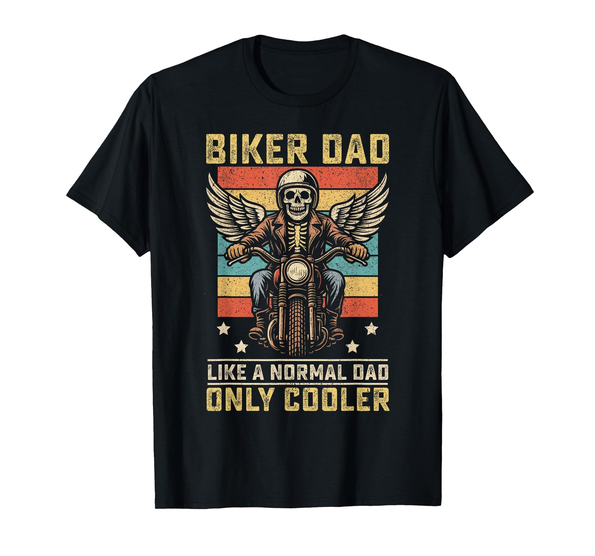 Motorcycle Biker Dad Fathers Day T-Shirt - Casual Everyday Wear Unisex - T-Shirt, Sweatshirt, Hoodie