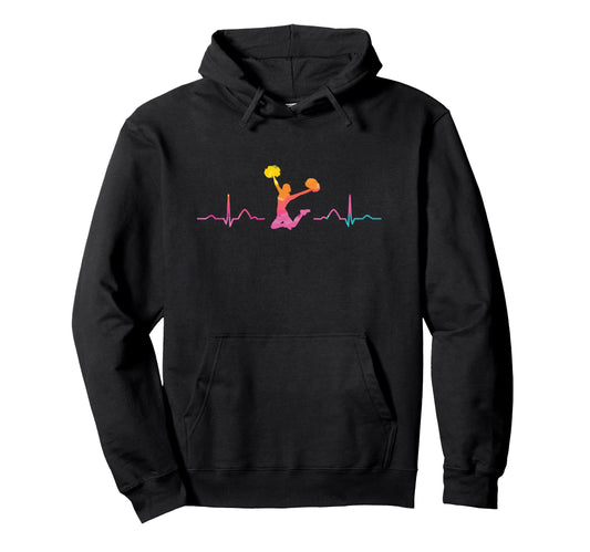 Cheerleader Cheer Mom Love Cheerleading Hoodie - Unique Graphic Unisex - T-Shirt, Sweatshirt, Hoodie