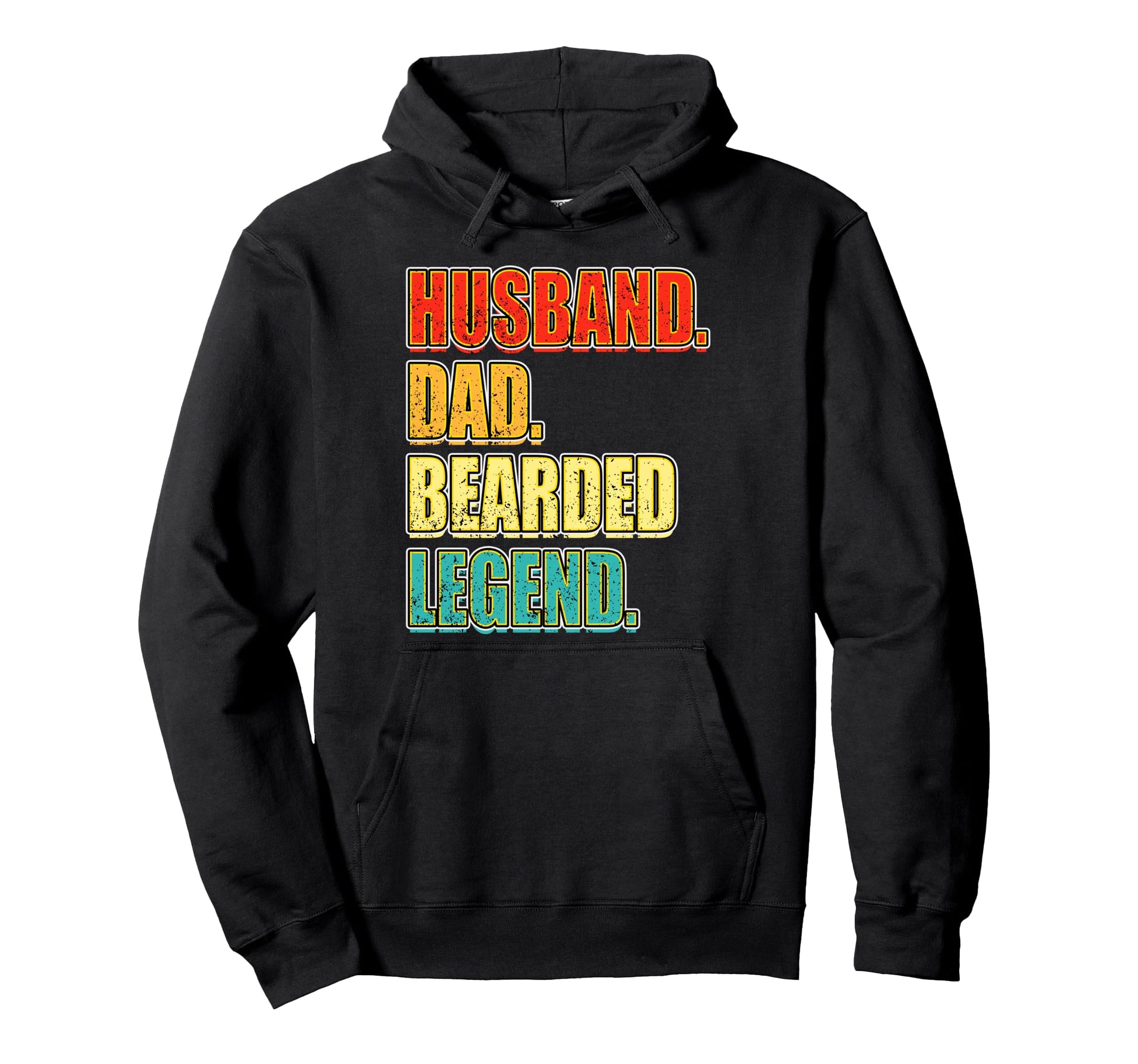 Husband Dad Bearded Legend Fathers Day Hoodie - Fun Novelty Design Unisex - T-Shirt, Sweatshirt, Hoodie