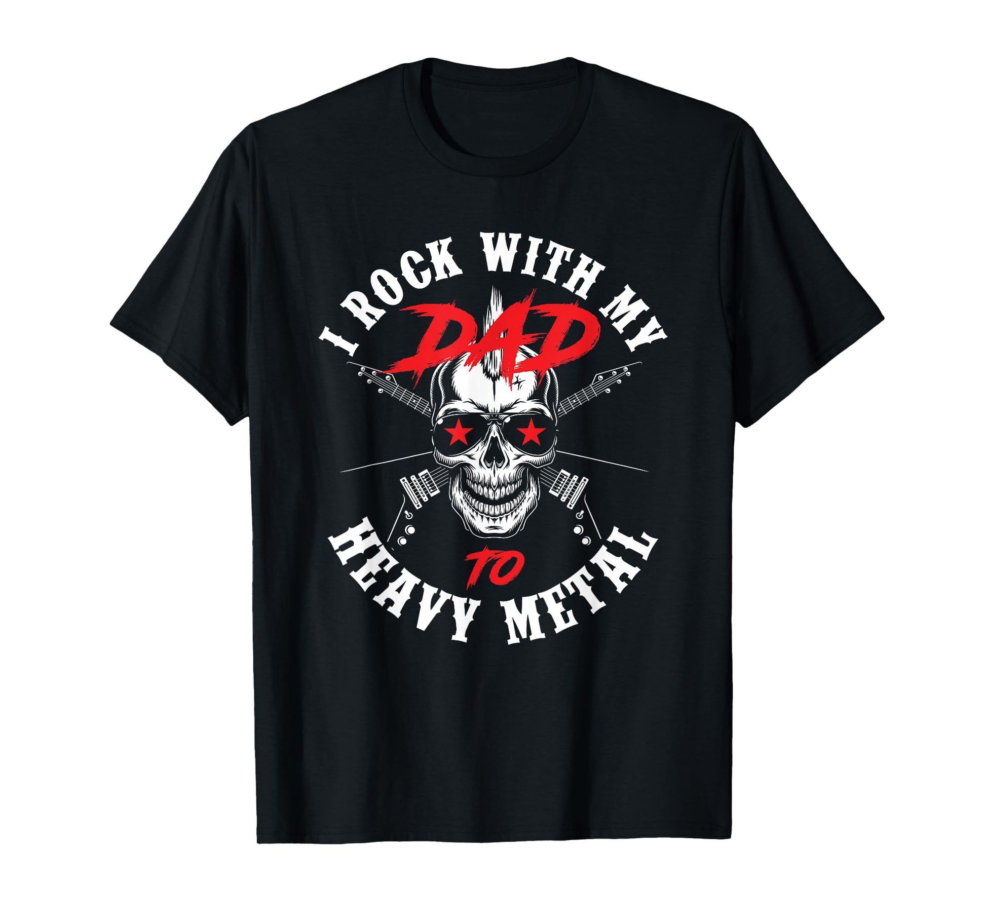 I Rock My Dad To Heavy Metal Child T-Shirt - Minimalist Print for Adults - T-Shirt, Sweatshirt, Hoodie