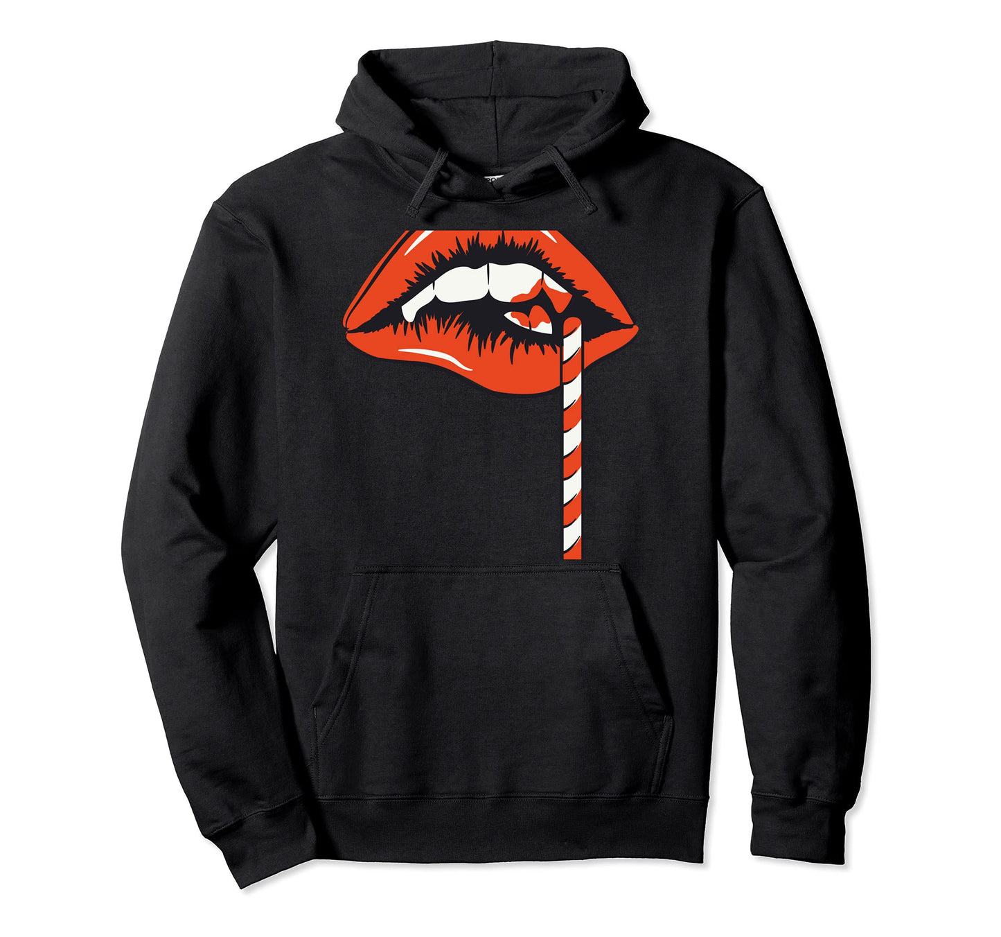 Pop Art 60S Sexy Lips Candy Stick Comic Hoodie - Custom Art Print Men Women - T-Shirt, Sweatshirt, Hoodie