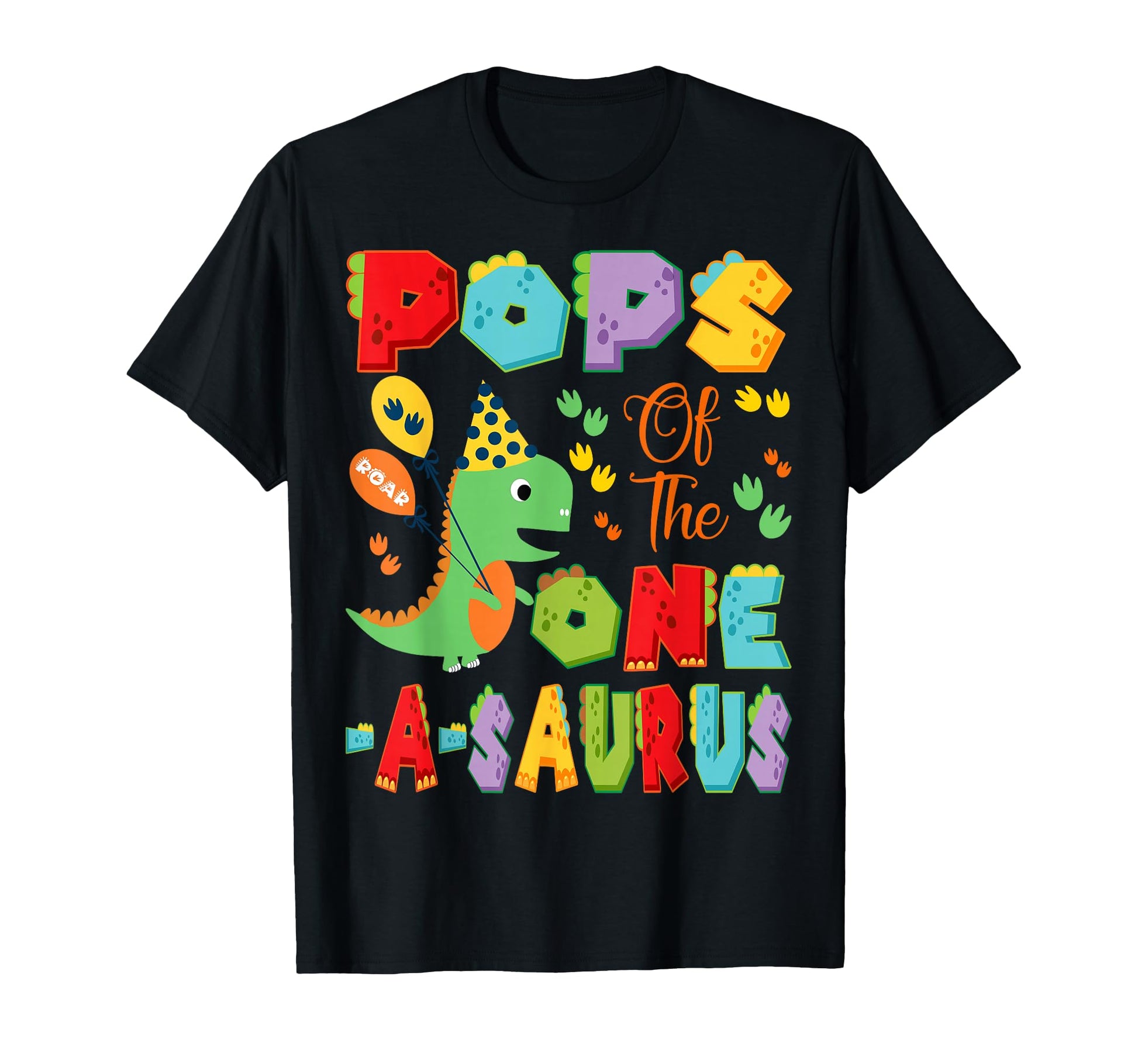 Pops One Saurus 1St Birthday Dinosaur T-Shirt - Minimalist Print for Adults - T-Shirt, Sweatshirt, Hoodie