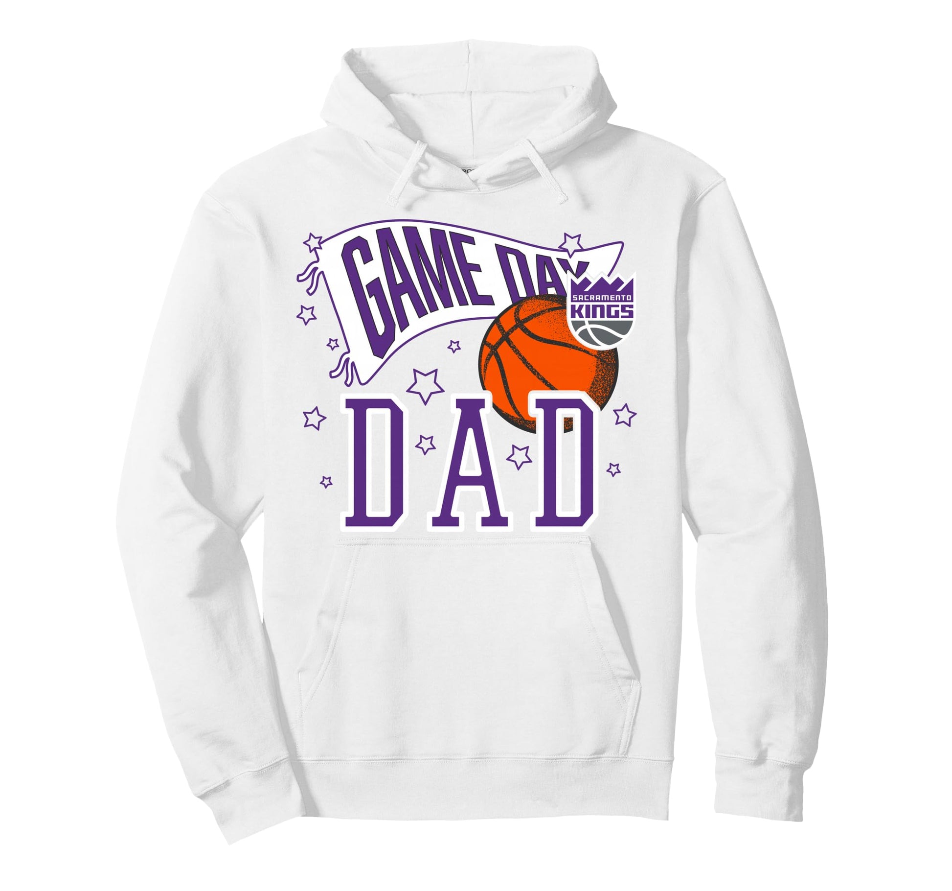 Nba Sacramento Kings Fathers Day Pennant Hoodie - Novelty Apparel Unisex - T-Shirt, Sweatshirt, Hoodie