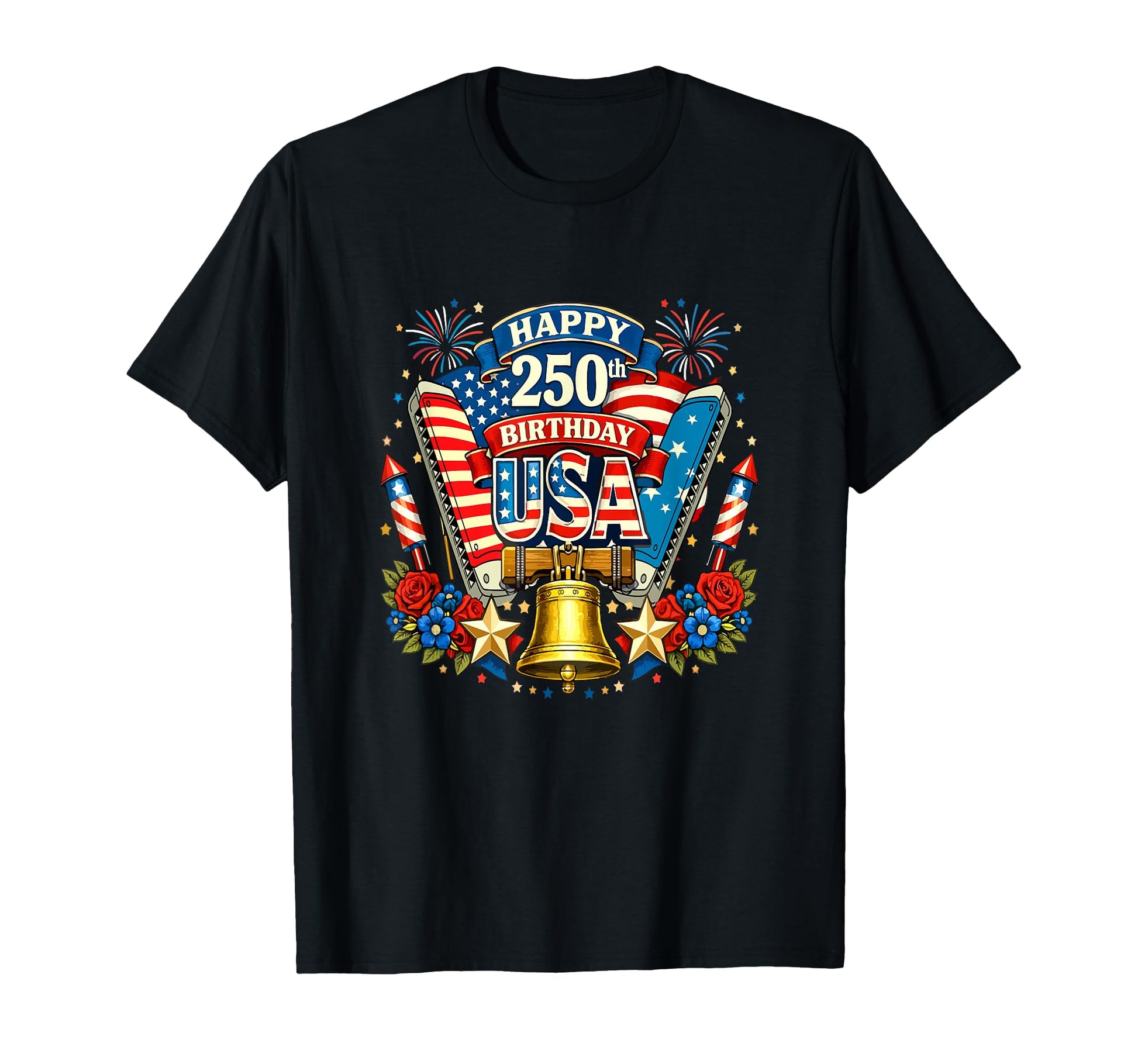 Happy 250Th Birthday Usa 4Th July Us T-Shirt - Novelty Apparel for Adults - T-Shirt, Sweatshirt, Hoodie