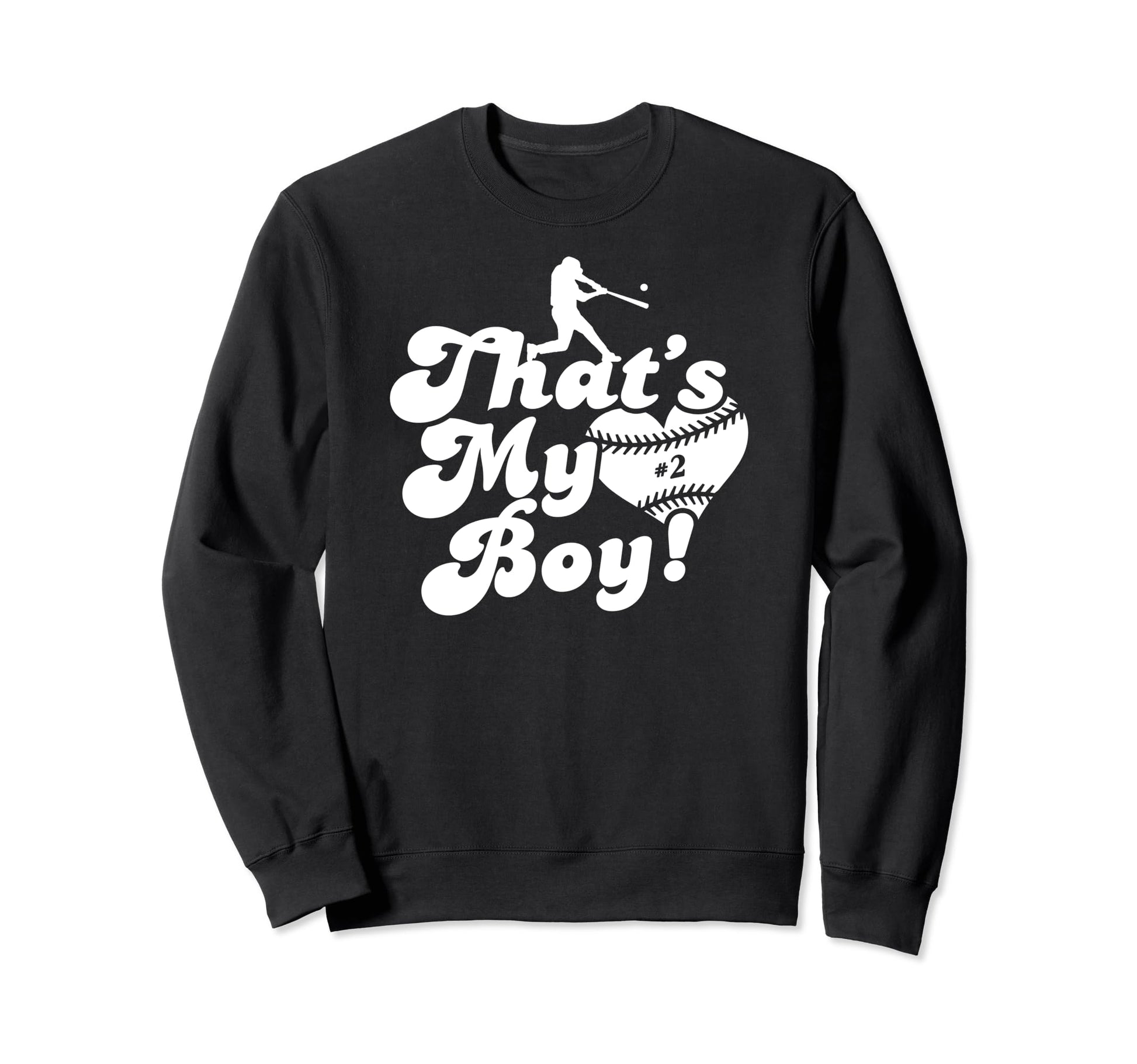 Thats My 2 Baseball Mom Baseball Sweatshirt - Aesthetic Graphic Men Women - T-Shirt, Sweatshirt, Hoodie