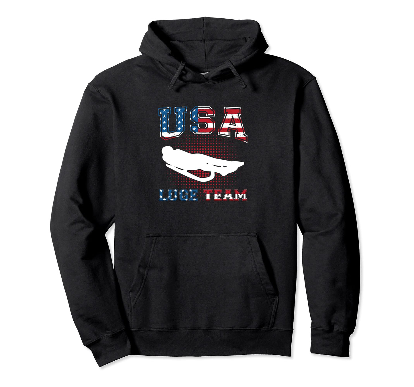 Sledge Tobogganer Luging Player Luger Hoodie - Trendy Graphic Men Women - T-Shirt, Sweatshirt, Hoodie