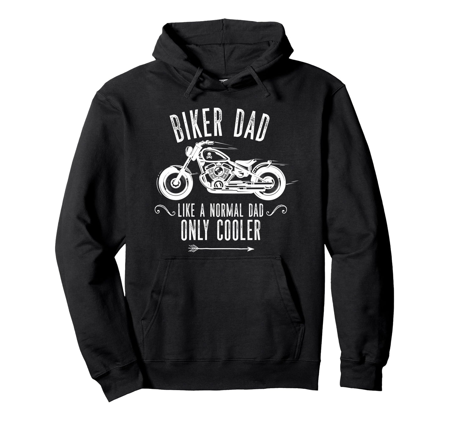 Biker Dad Motorcycle Motorbike Dad Hoodie - Casual Everyday Wear Unisex - T-Shirt, Sweatshirt, Hoodie