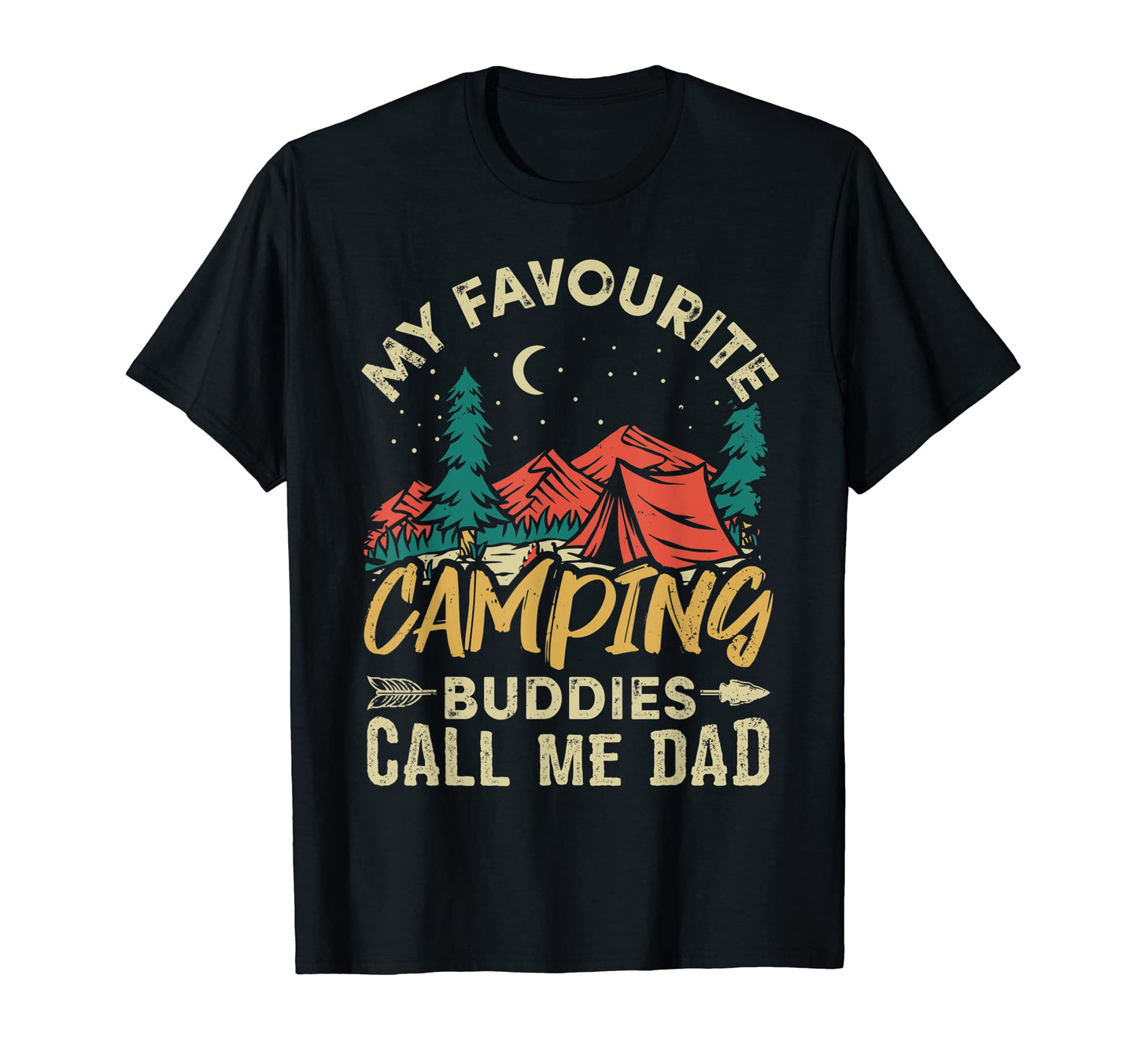 My Favourite Camping Buddies Call Me Dad T-Shirt - Minimalist Print Unisex - T-Shirt, Sweatshirt, Hoodie