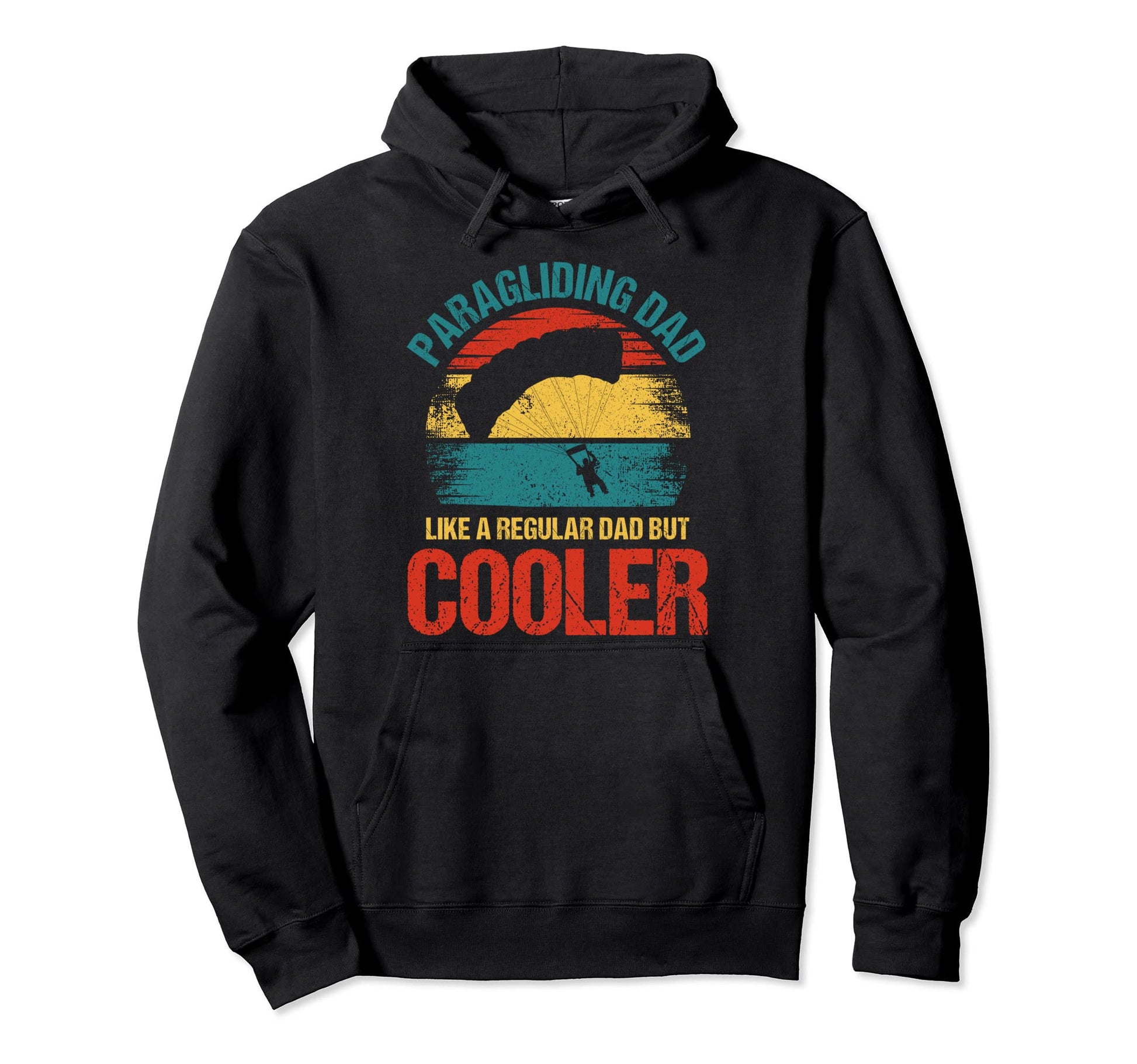 Paragliding Dad Like Regular Dad But Hoodie - Custom Art Print Unisex - T-Shirt, Sweatshirt, Hoodie