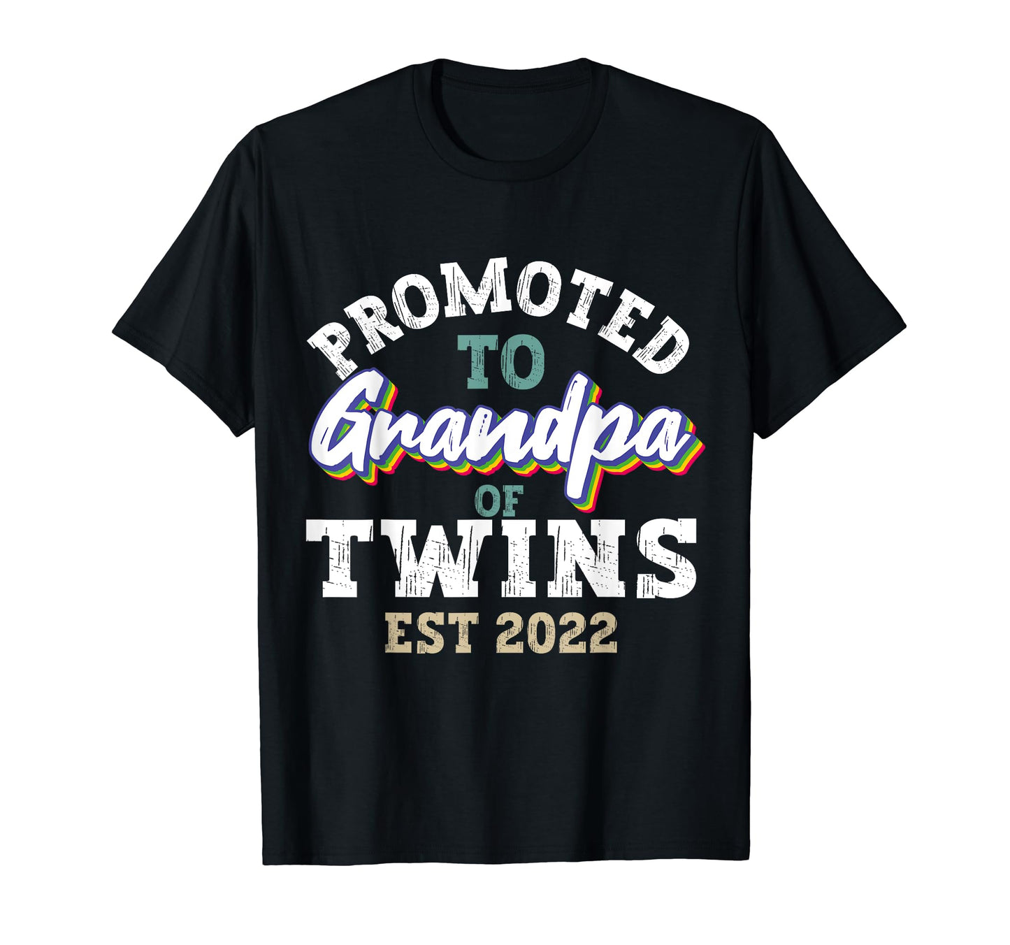 Funny Promoted To Grandpa Twins Est T-Shirt - Aesthetic Graphic Men Women - T-Shirt, Sweatshirt, Hoodie