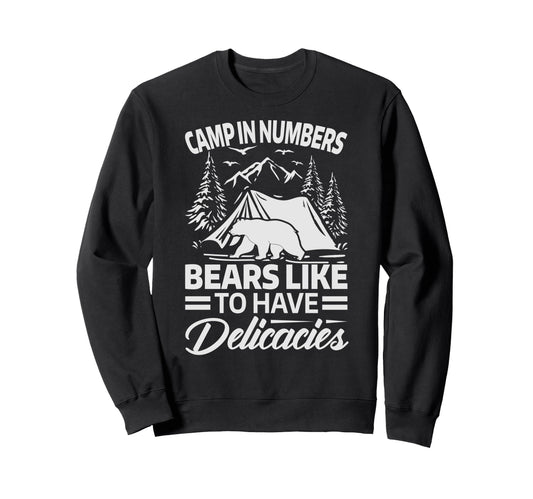 Camp Numbers Bears Like To Have Sweatshirt - Unique Graphic Unisex - T-Shirt, Sweatshirt, Hoodie