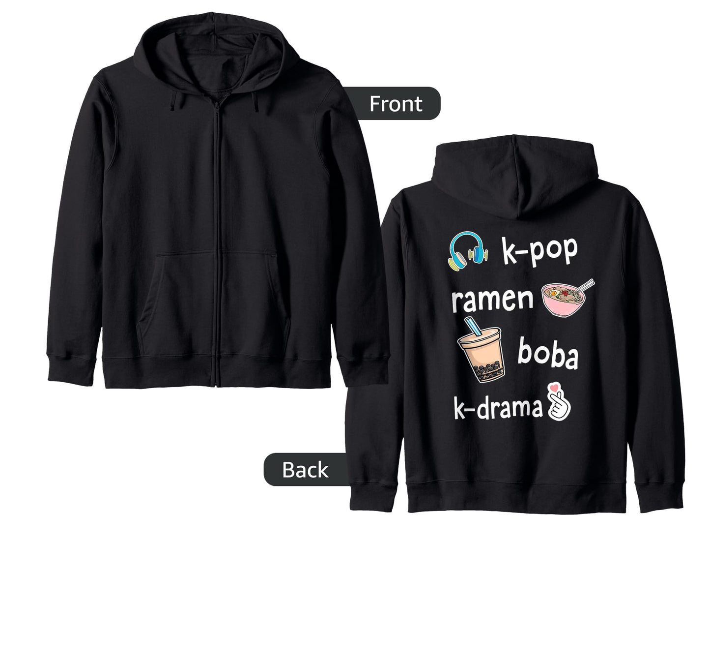 Kawaii Boba Tea Bubble Tea Tees Hoodie - Custom Art Print for Adults - T-Shirt, Sweatshirt, Hoodie