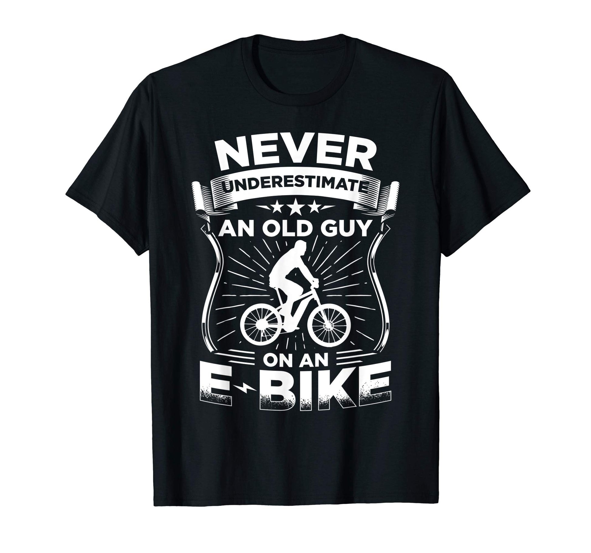Mens Electric Mountain Bike Dad E T-Shirt - Streetwear Style for Adults - T-Shirt, Sweatshirt, Hoodie