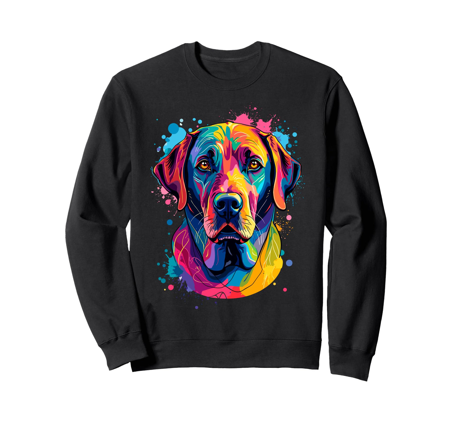 Pop Art Labrador Retriever Owner Puppy Sweatshirt - Unique Graphic Unisex - T-Shirt, Sweatshirt, Hoodie