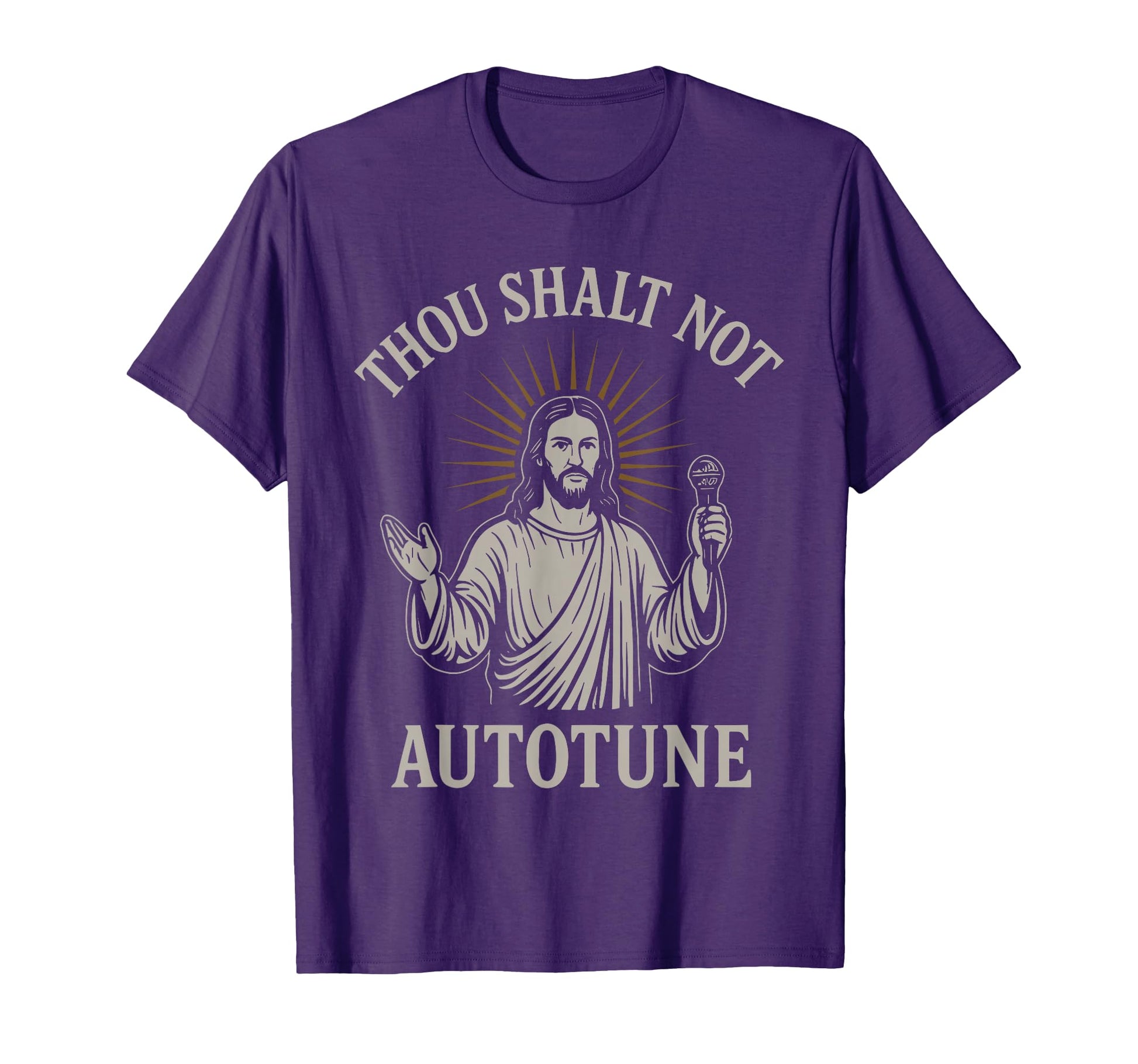 Thou Shalt Not Autotune Funny T-Shirt - Novelty Apparel for Adults - T-Shirt, Sweatshirt, Hoodie