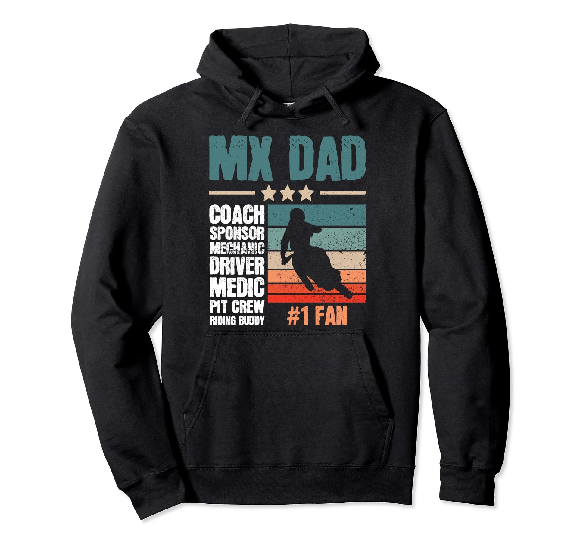 Funny Motocross Mx Dad Fathers Day Hoodie - Custom Art Print Men Women - T-Shirt, Sweatshirt, Hoodie