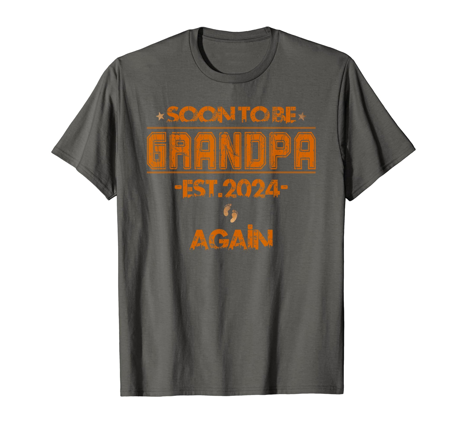 Mens Soon To Be Grandpa Again T-Shirt - Minimalist Print for Adults - T-Shirt, Sweatshirt, Hoodie