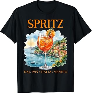 Spritz Veneto Tshirt Italia Vintage Orange Wine Cocktail T-Shirt Unisex T-shirt, Sweatshirt, Hoodie, Long Sleeve Tee - T-Shirt, Sweatshirt, Hoodie