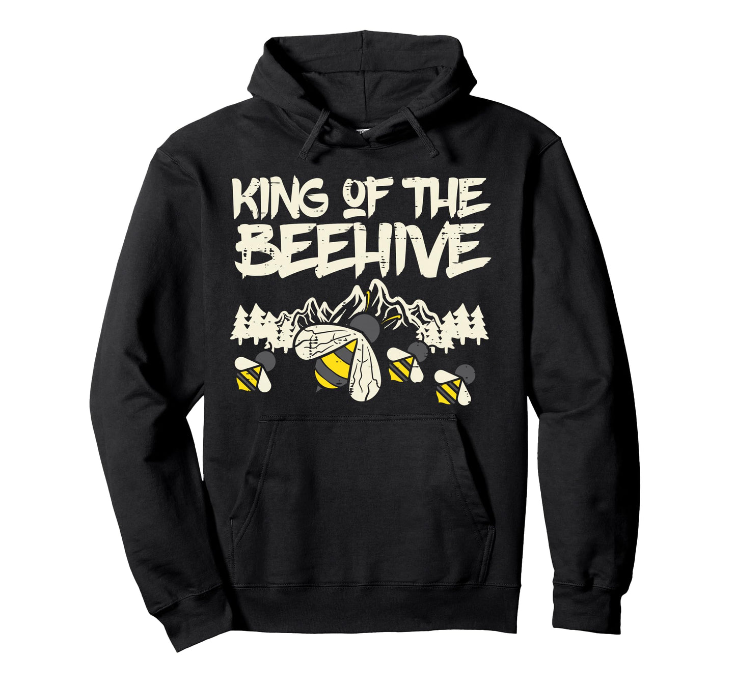 King Beehive Beekeeping Bee Hoodie - Fun Novelty Design for Adults - T-Shirt, Sweatshirt, Hoodie