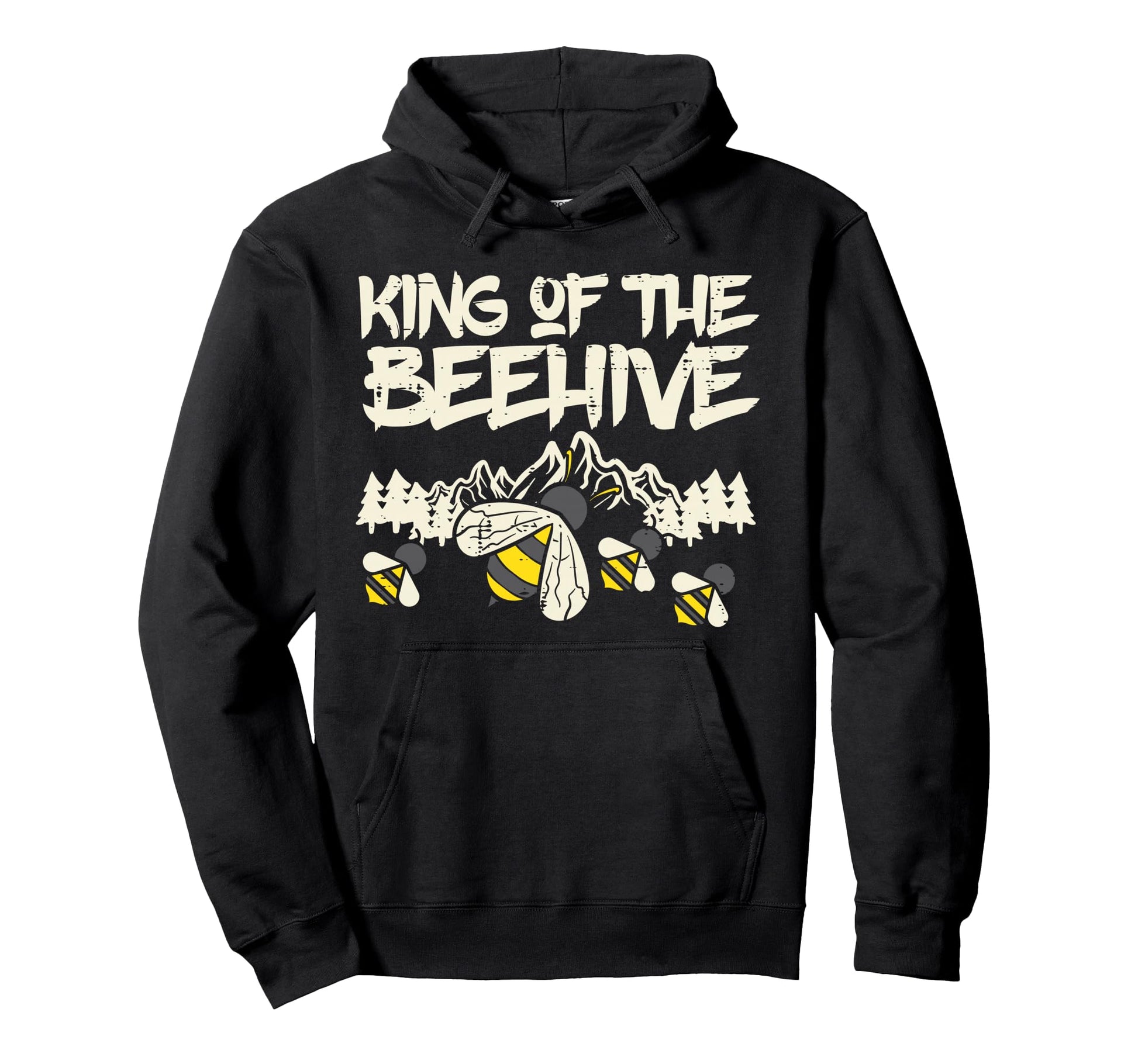 King Beehive Beekeeping Bee Hoodie - Fun Novelty Design for Adults - T-Shirt, Sweatshirt, Hoodie