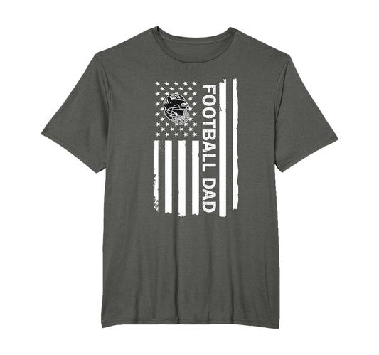 American Football Dad Proud Us American T-Shirt - Graphic Print for Adults - T-Shirt, Sweatshirt, Hoodie