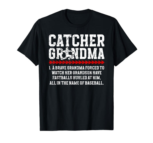 Baseball Catcher Grandma Baseball T-Shirt - Streetwear Style Unisex - T-Shirt, Sweatshirt, Hoodie