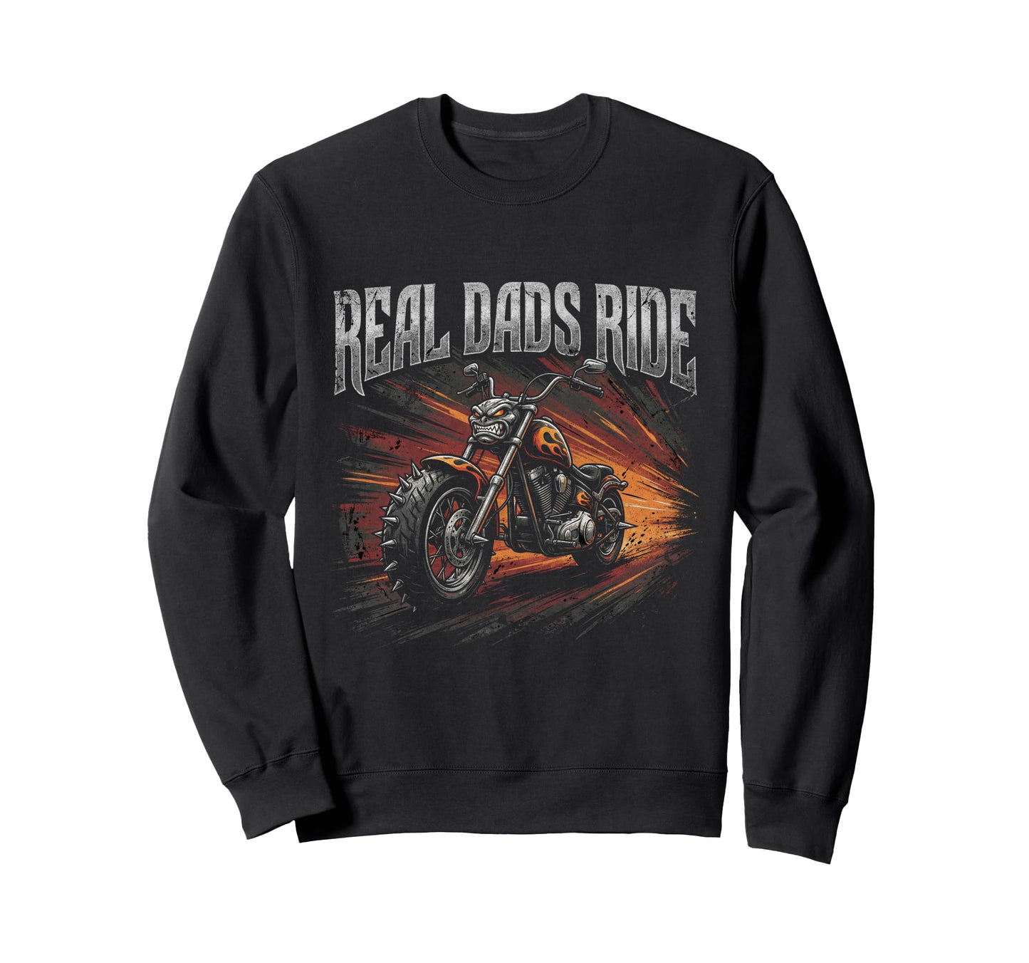 Motorcycle Papa Rider Biker Dad Sweatshirt - Fun Novelty Design Unisex - T-Shirt, Sweatshirt, Hoodie