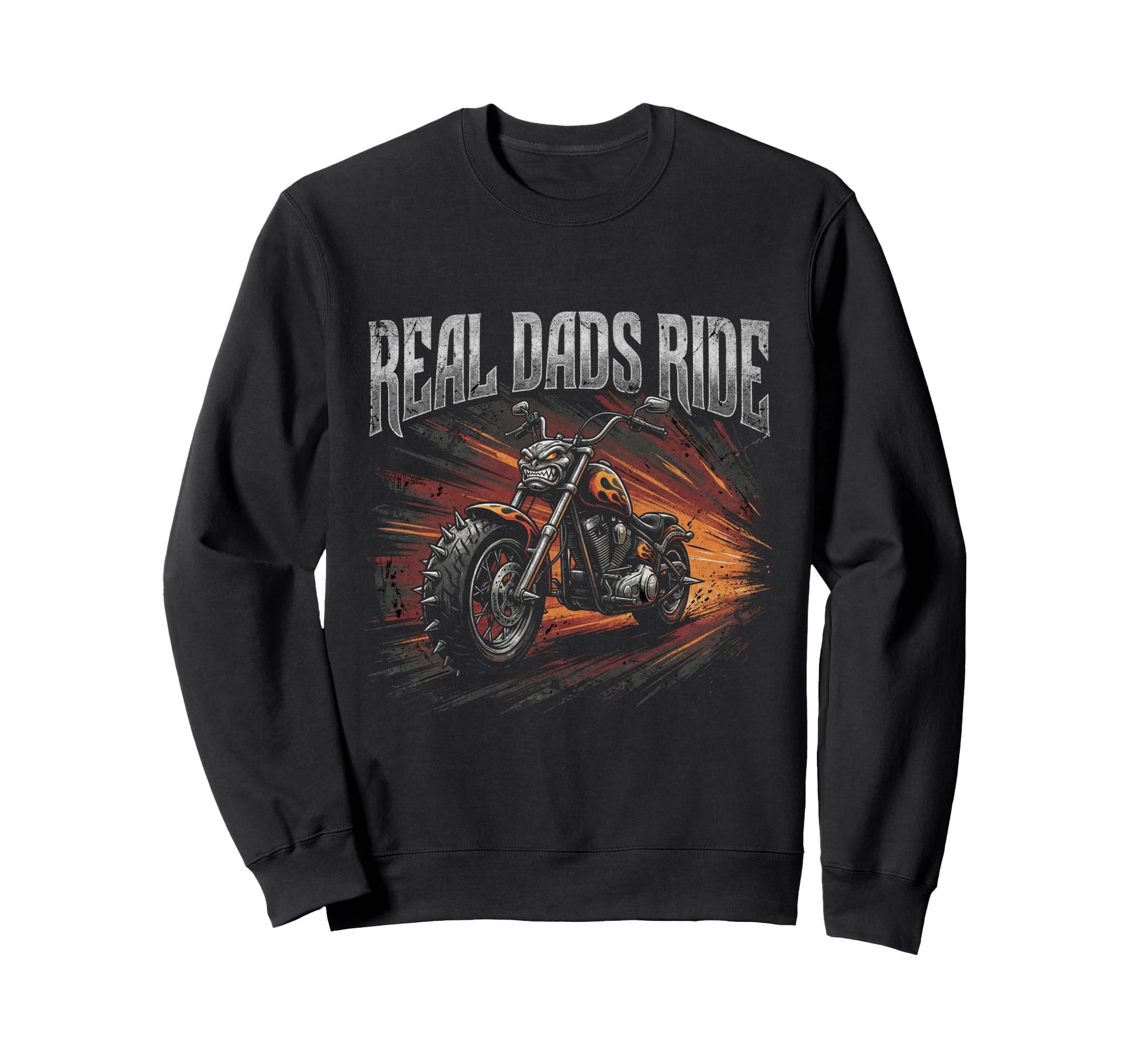 Motorcycle Papa Rider Biker Dad Sweatshirt - Fun Novelty Design Unisex - T-Shirt, Sweatshirt, Hoodie