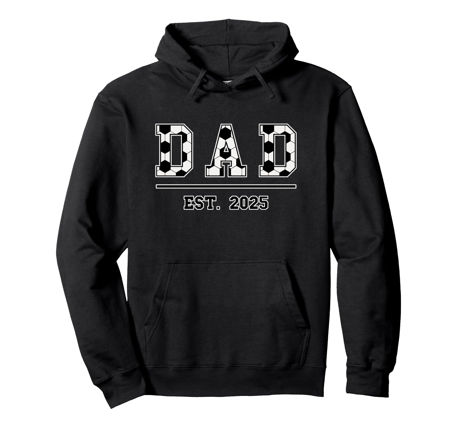 Dad Est 2025 Funny Sports Year Hoodie - Minimalist Print Men Women - T-Shirt, Sweatshirt, Hoodie