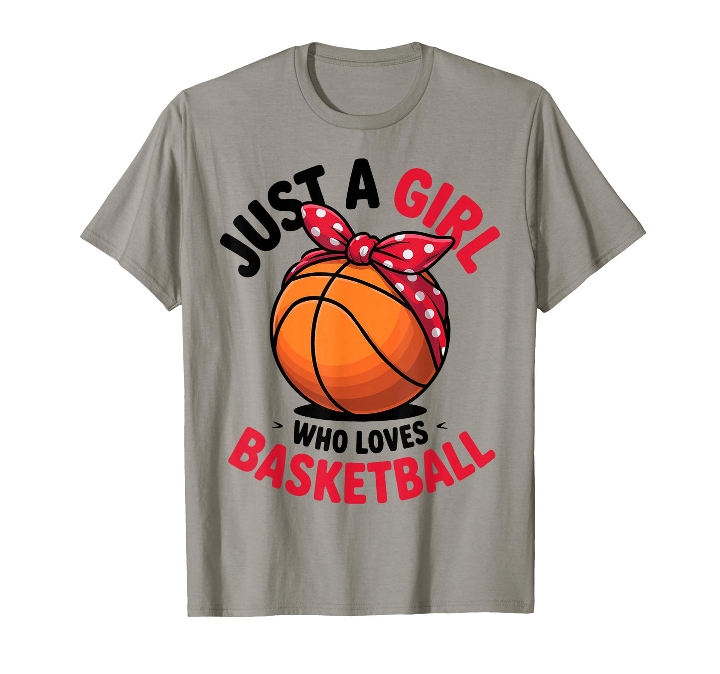 Just Who Loves Basketball Ball Bandana T-Shirt - Fun Novelty Design Unisex - T-Shirt, Sweatshirt, Hoodie