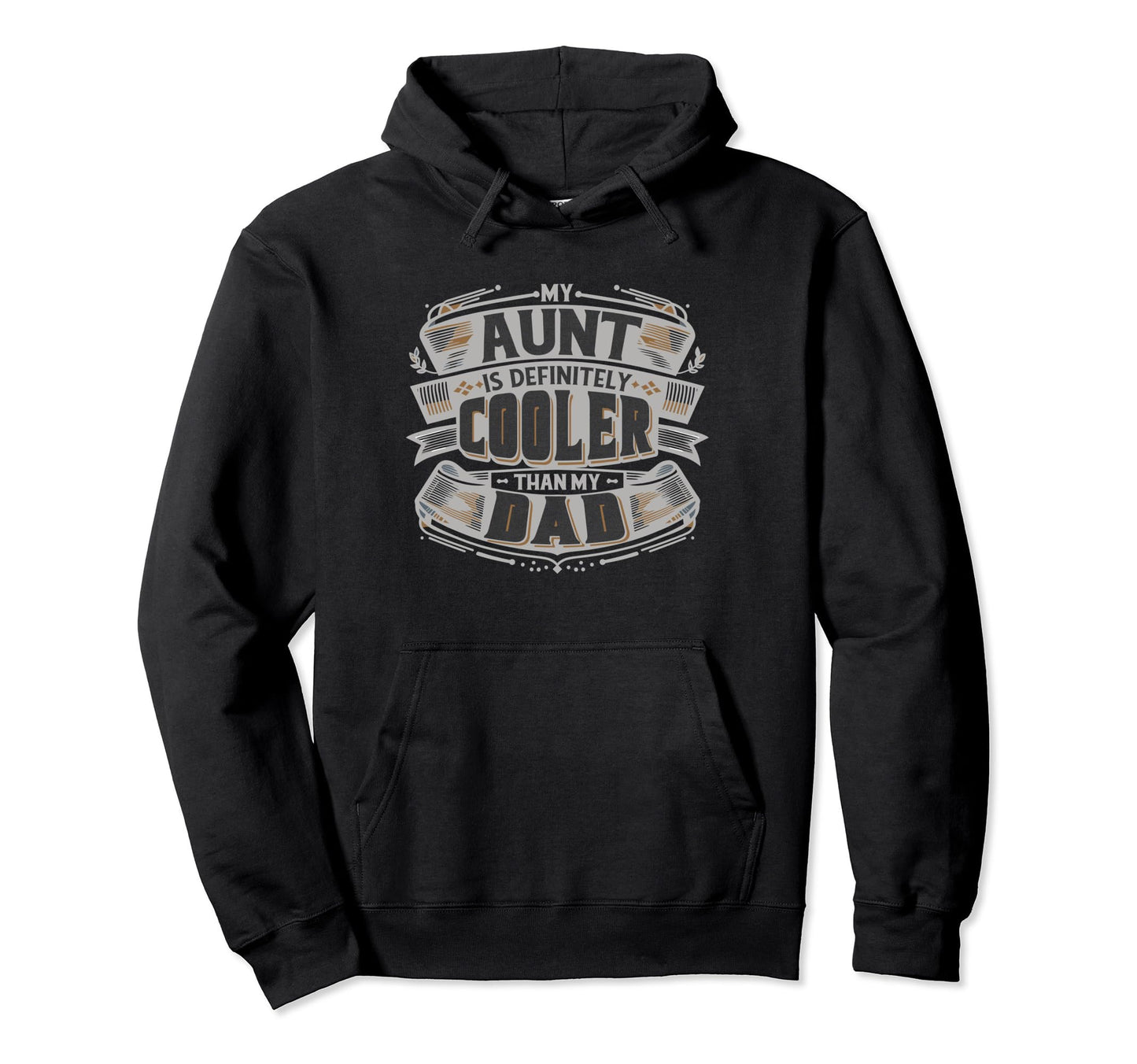 Nephew Niece My Aunt Is Definitely Hoodie - Trendy Graphic Men Women - T-Shirt, Sweatshirt, Hoodie