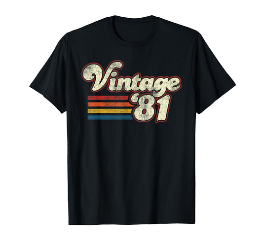 1981 Birthday T-Shirt - Aesthetic Graphic for Adults - T-Shirt, Sweatshirt, Hoodie