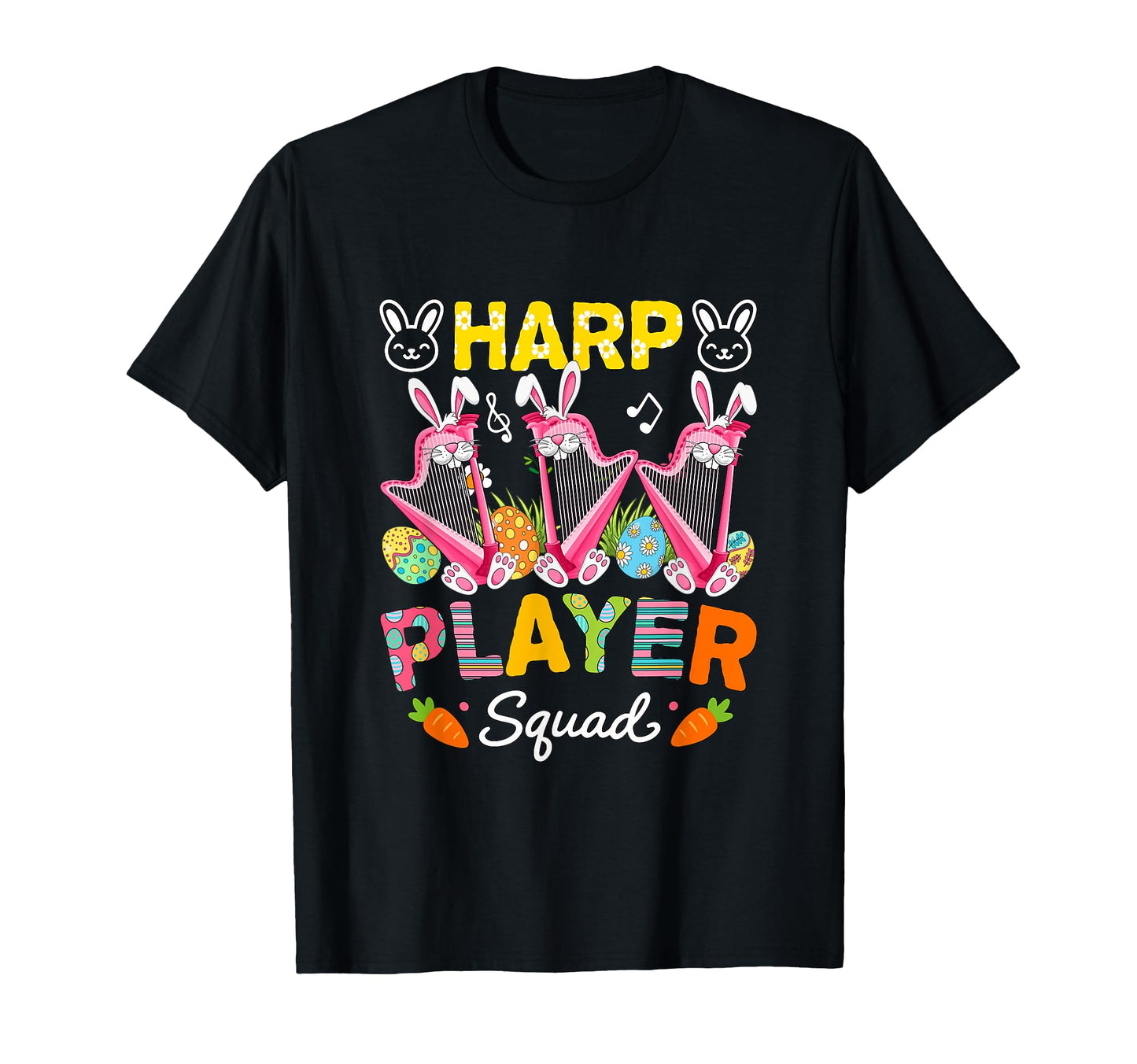 Harps Player Squad Easter Bunny T-Shirt - Custom Art Print Unisex - T-Shirt, Sweatshirt, Hoodie
