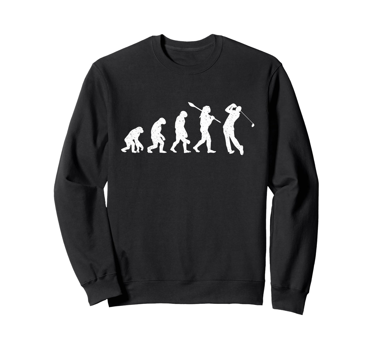Evolution Golfer Dad Grandpa Golfing Sweatshirt - Custom Art Print Unisex - T-Shirt, Sweatshirt, Hoodie