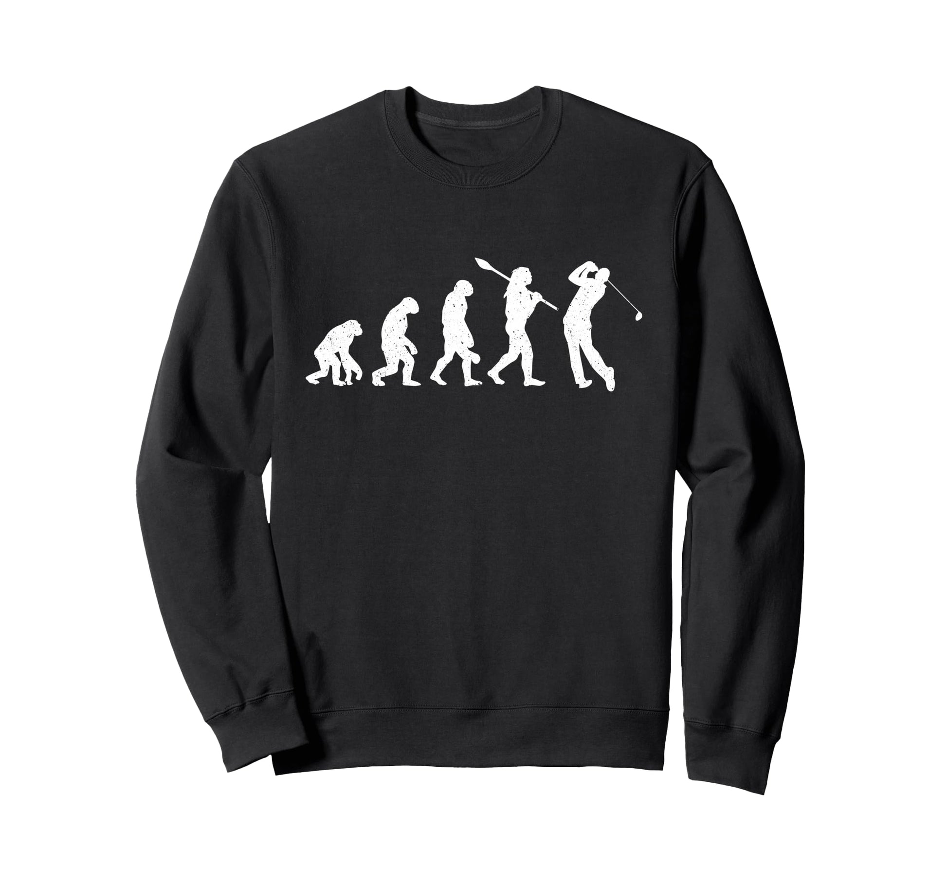 Evolution Golfer Dad Grandpa Golfing Sweatshirt - Custom Art Print Unisex - T-Shirt, Sweatshirt, Hoodie