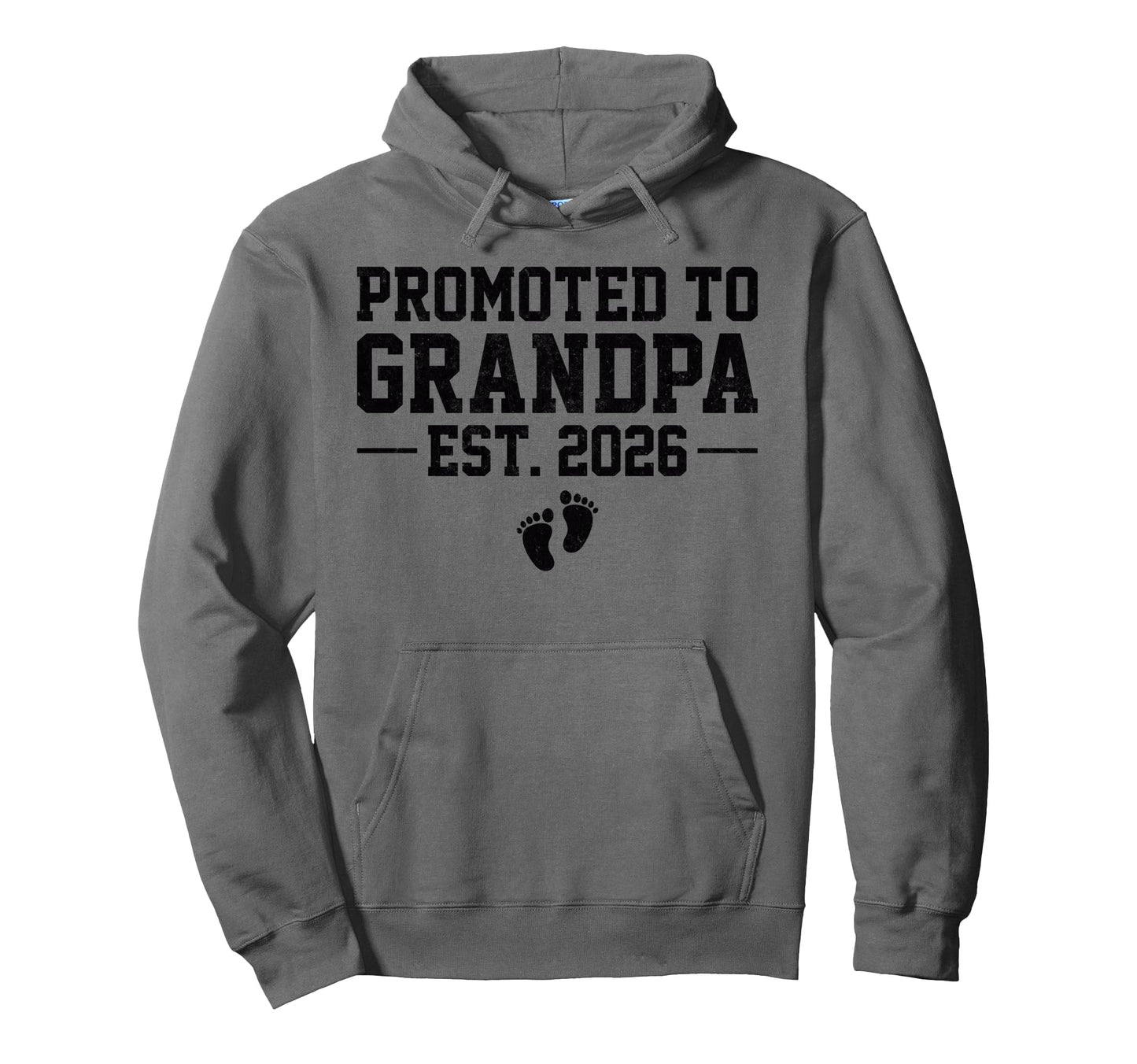 Promoted To Grandpa Est 2026 Hoodie - Minimalist Print Men Women - T-Shirt, Sweatshirt, Hoodie