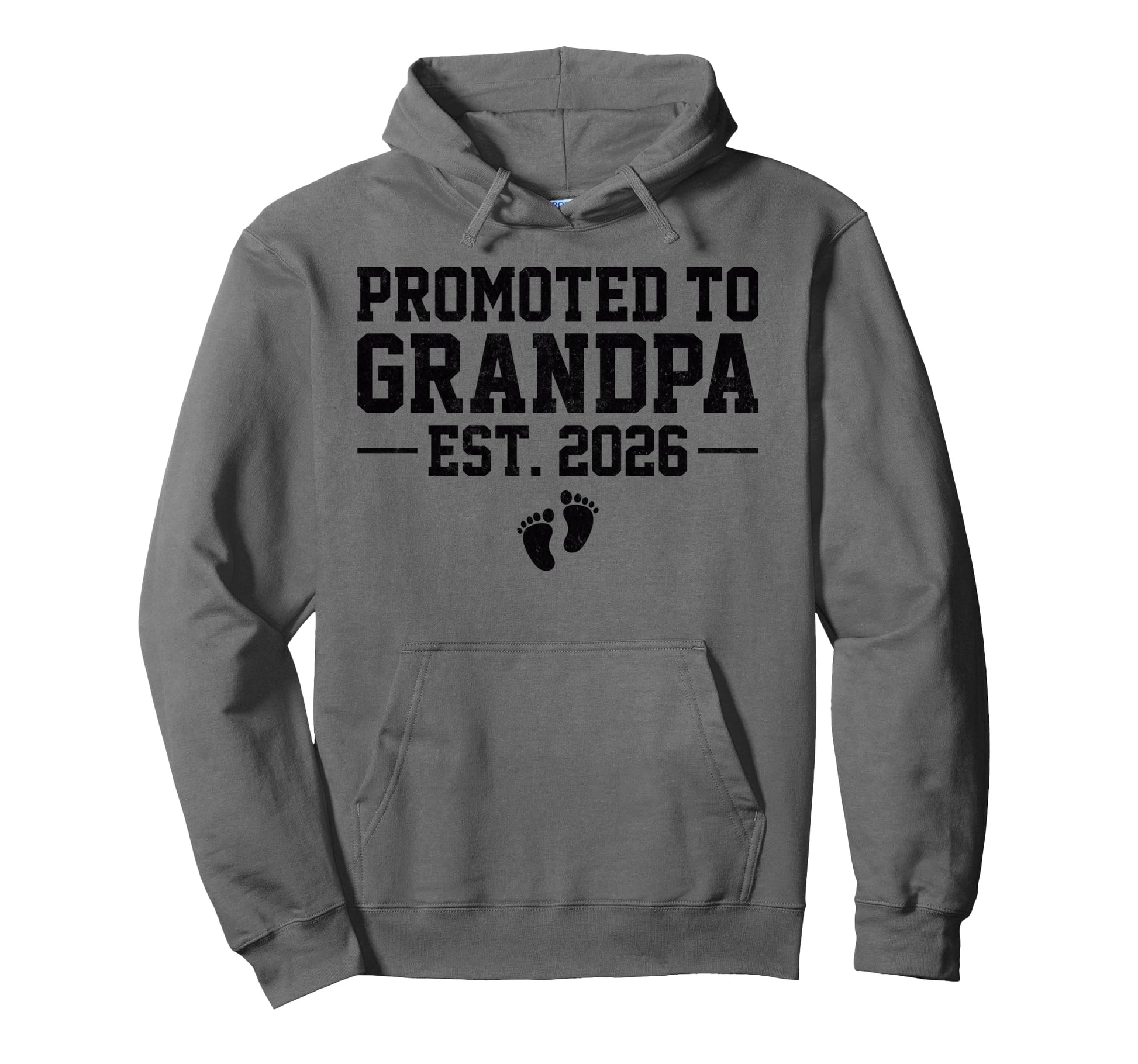 Promoted To Grandpa Est 2026 Hoodie - Minimalist Print Men Women - T-Shirt, Sweatshirt, Hoodie